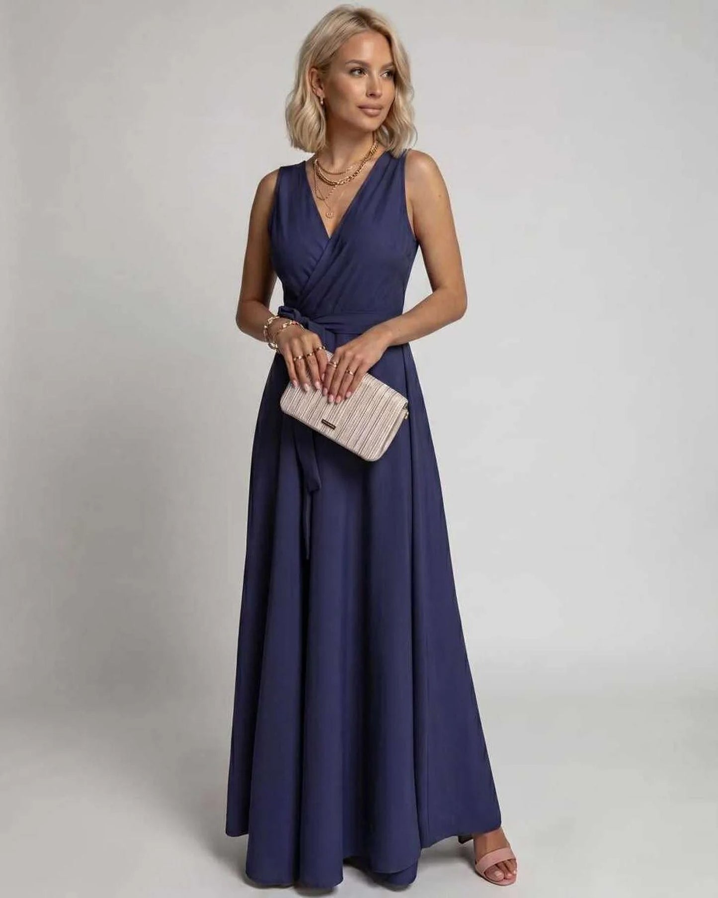 Mariana Women's Maxi Dress | V-Neck | Flowing Skirt