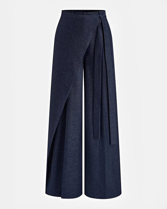 Pétronelle Women's Trousers | Wide Legs | Wrap with Tie Band