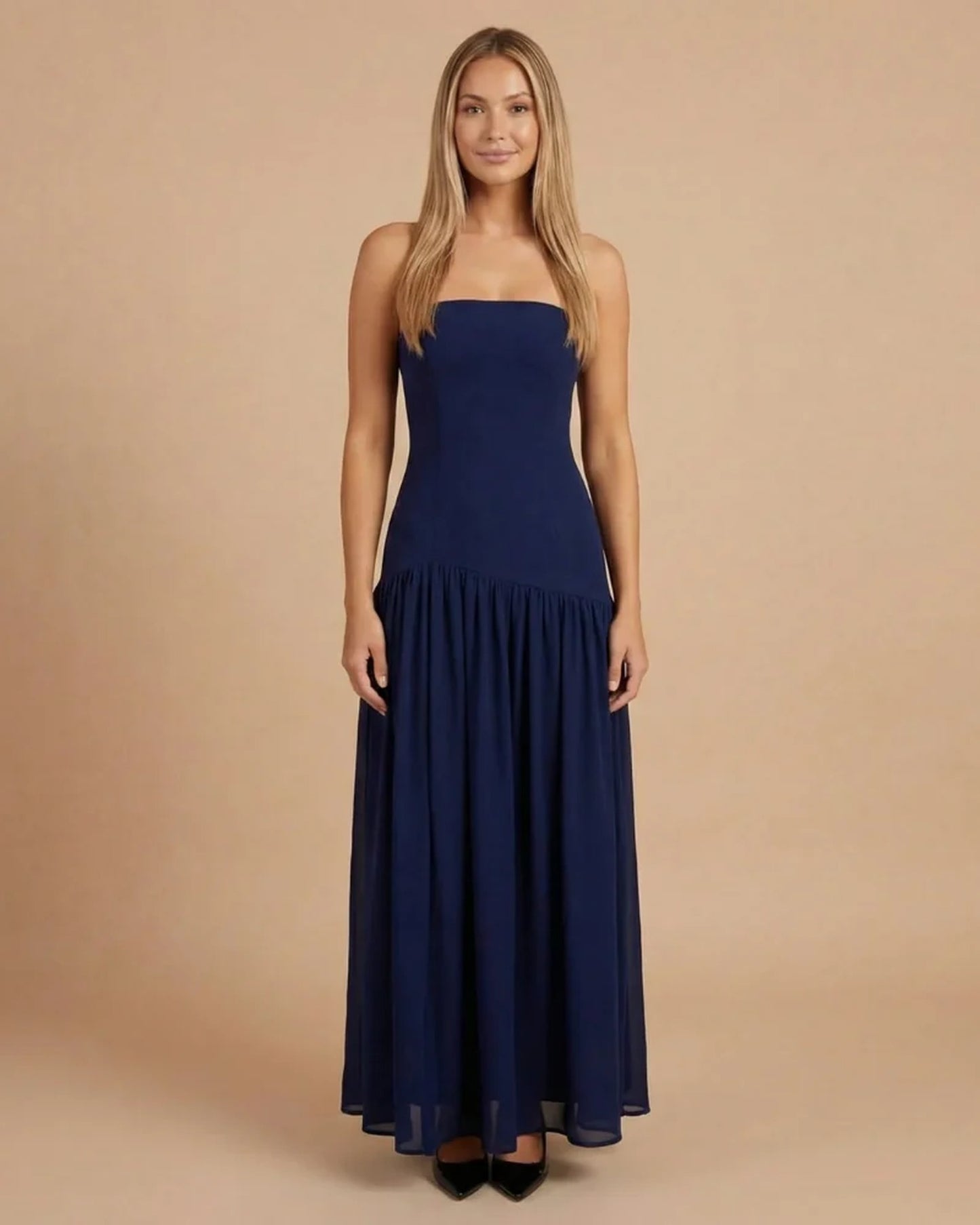 Marcelline Women's Maxi Dress | Strapless | Ruffles