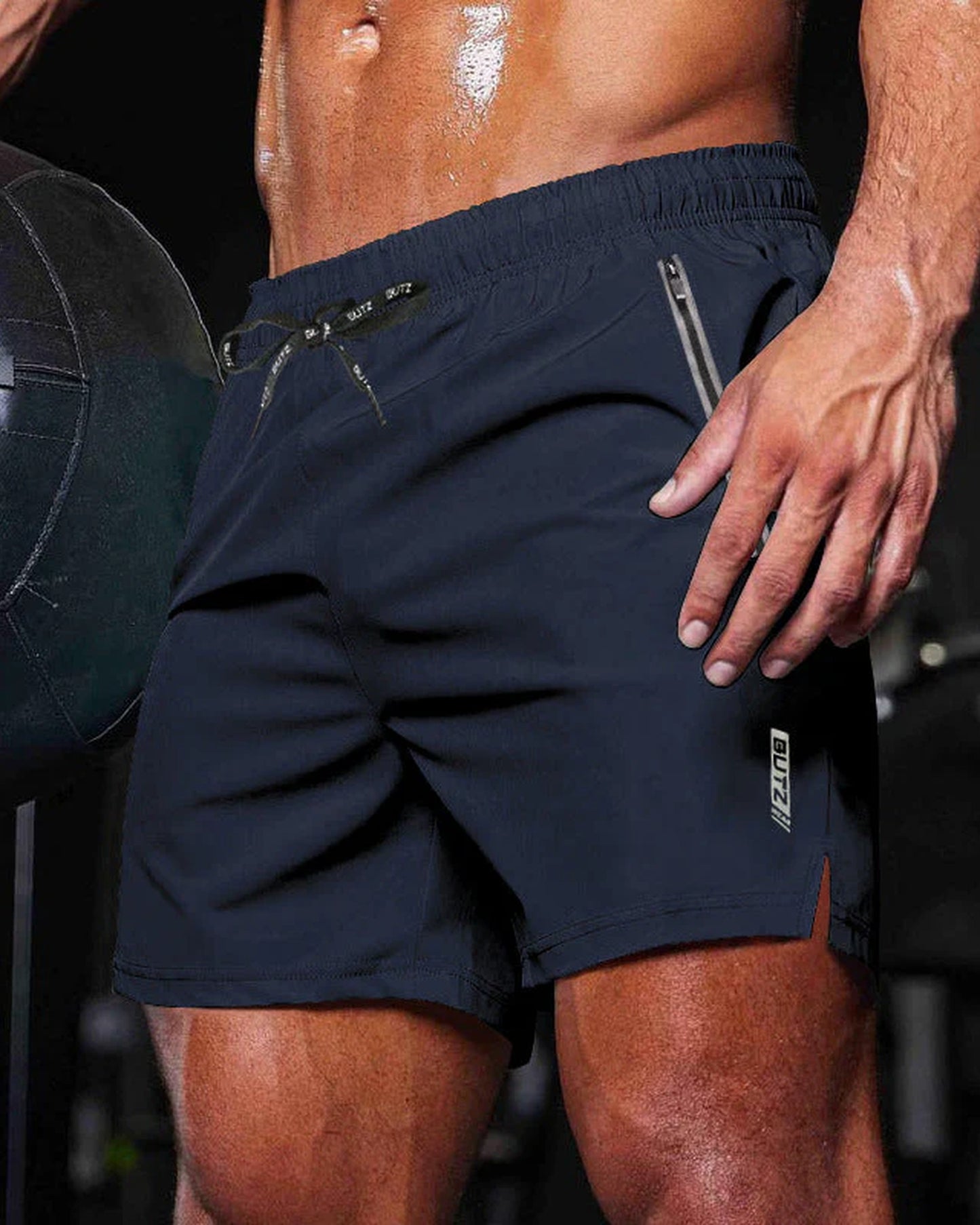 Gabriele Heren Short | Inseam Streep | Vochtafvoerend Materiaal