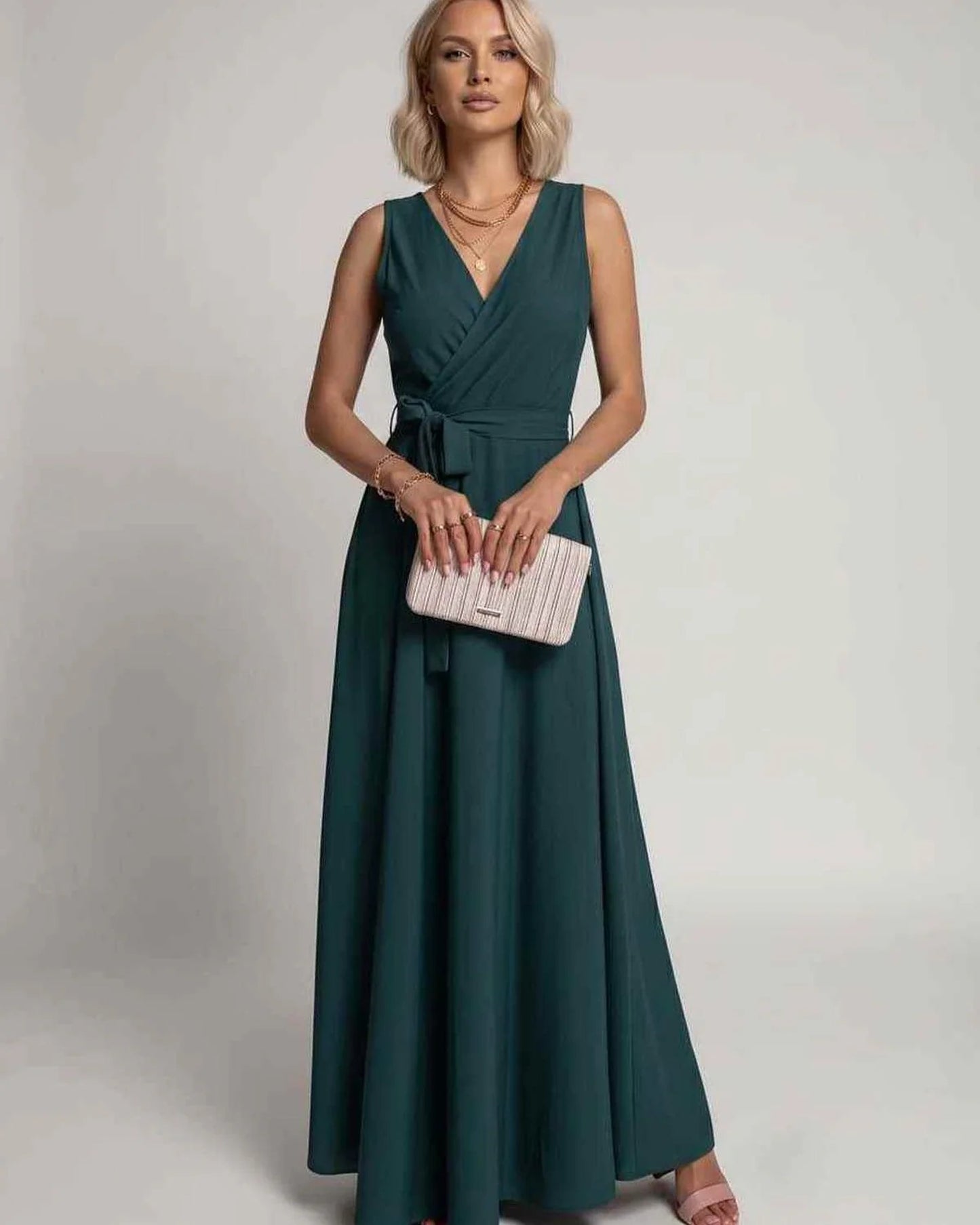 Mariana Women's Maxi Dress | V-Neck | Flowing Skirt