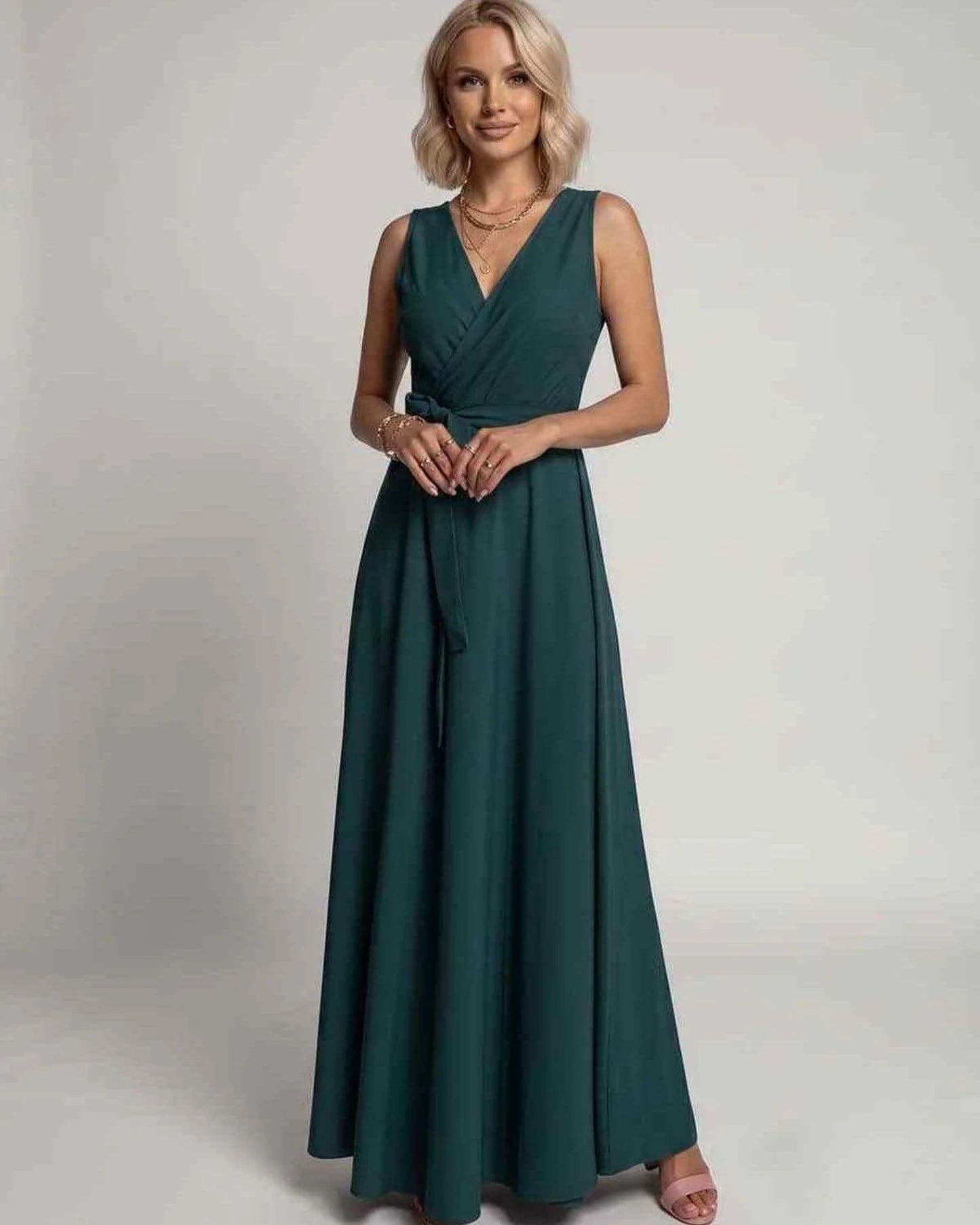 Mariana Women's Maxi Dress | V-Neck | Flowing Skirt