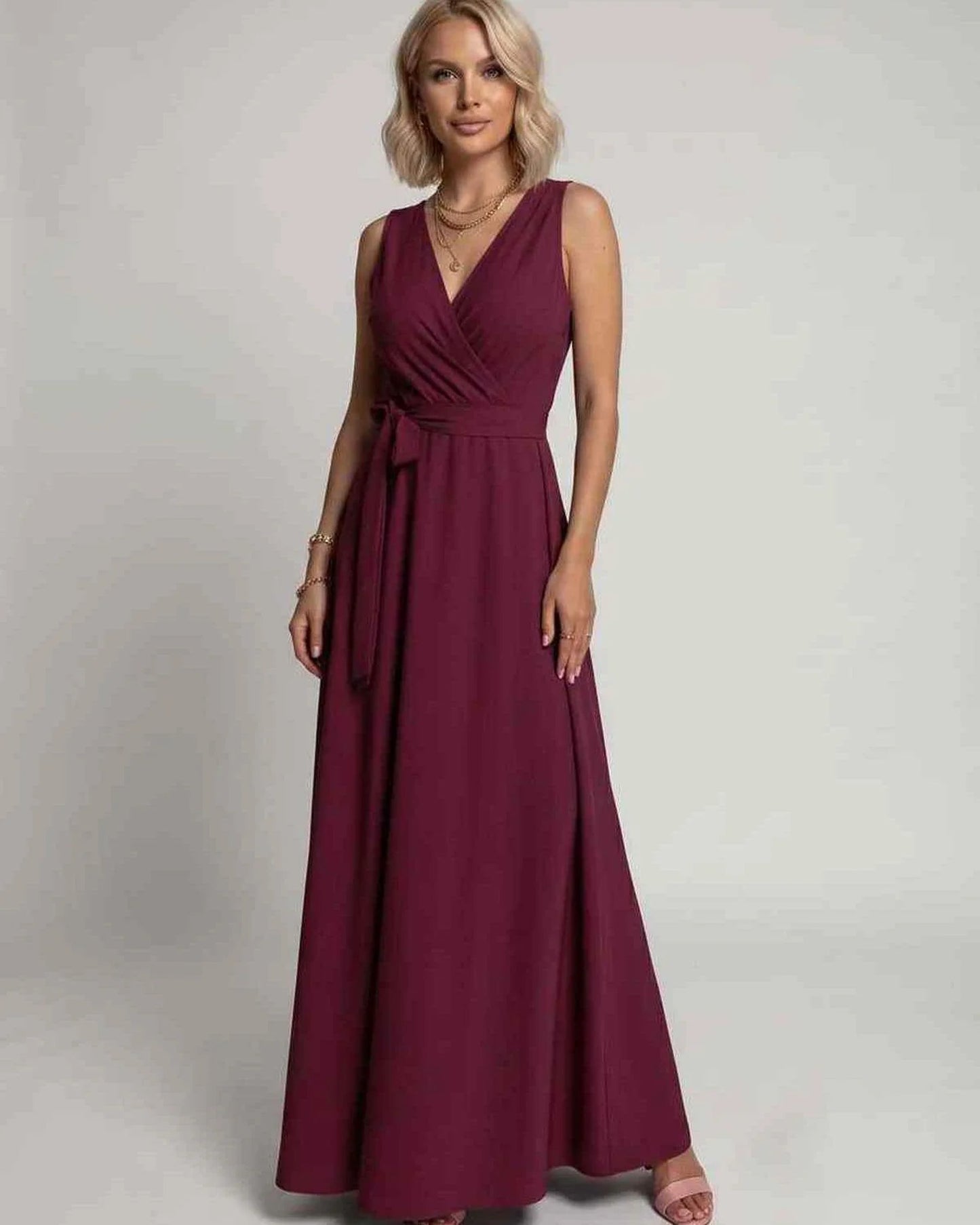 Mariana Women's Maxi Dress | V-Neck | Flowing Skirt