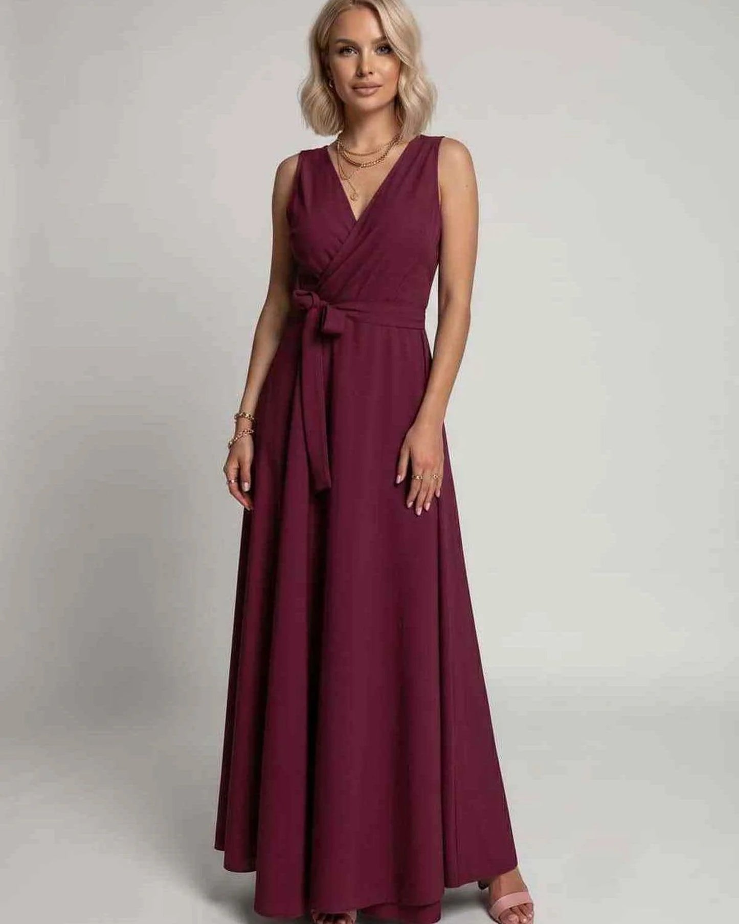 Mariana Women's Maxi Dress | V-Neck | Flowing Skirt