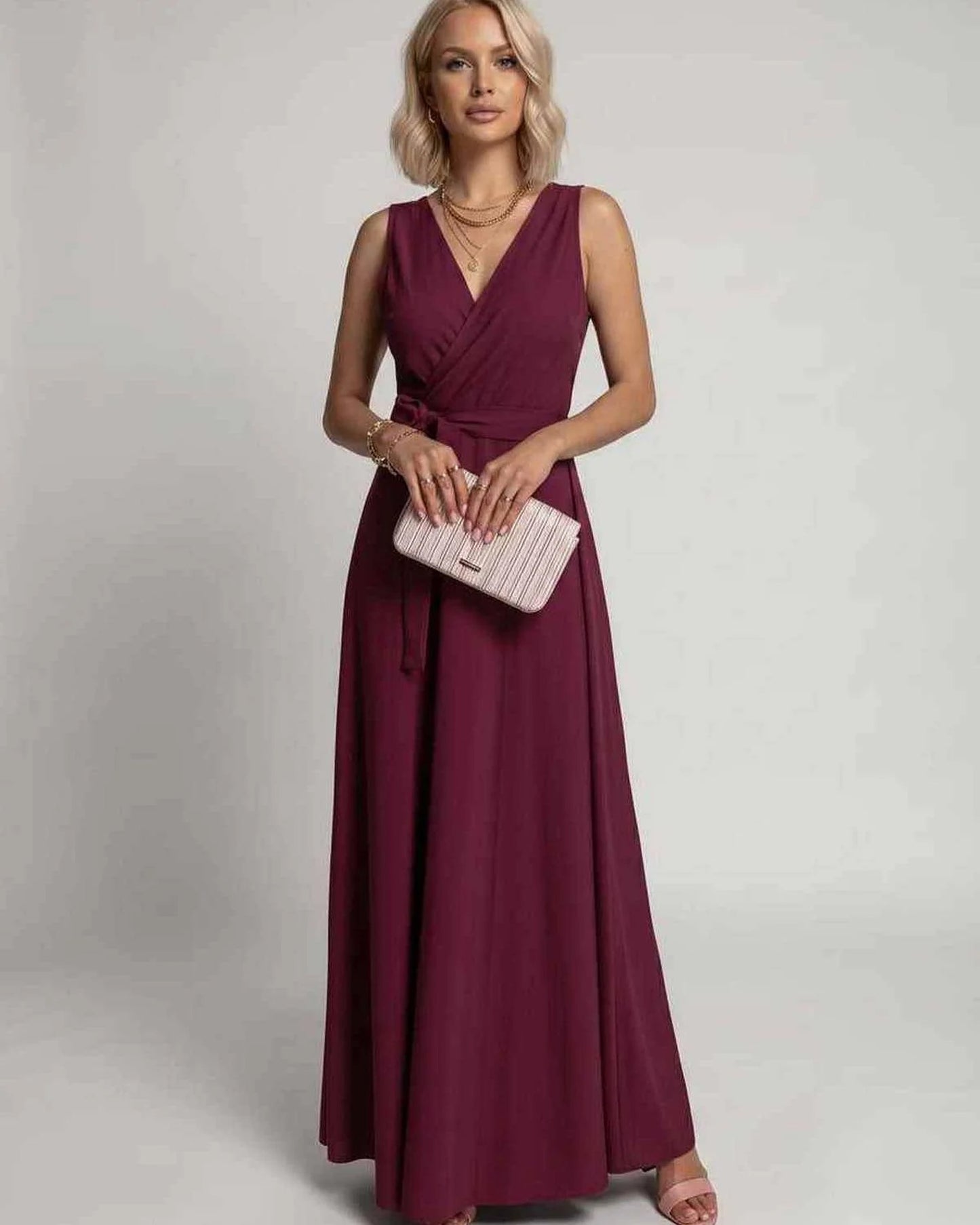 Mariana Women's Maxi Dress | V-Neck | Flowing Skirt