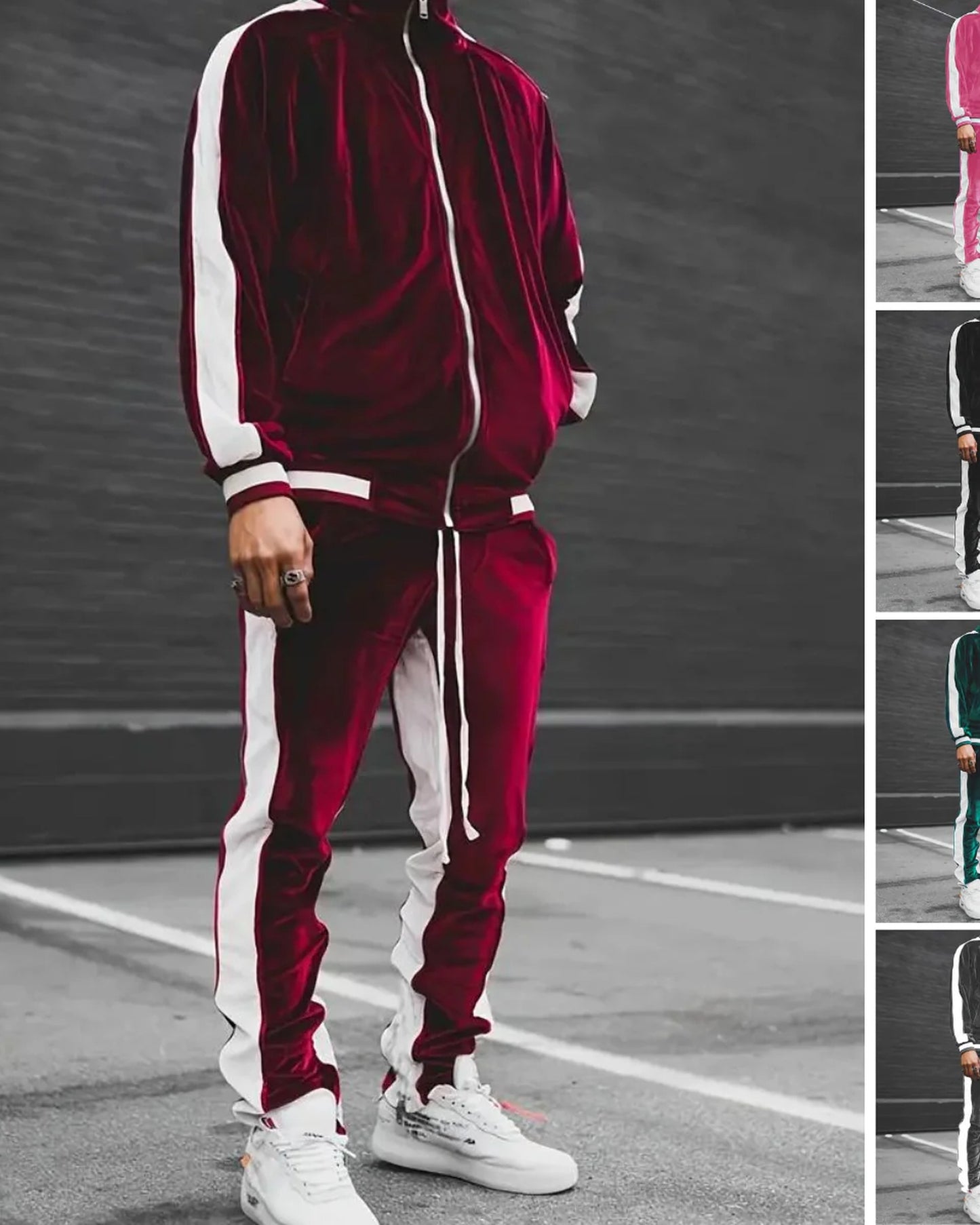 Giorgio Heren Sportset | Gestreept Vest | Slim Broek