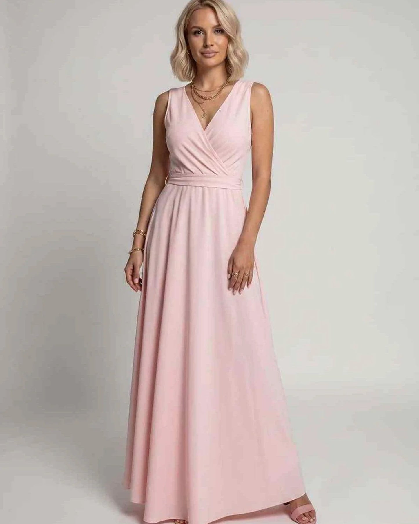 Mariana Women's Maxi Dress | V-Neck | Flowing Skirt