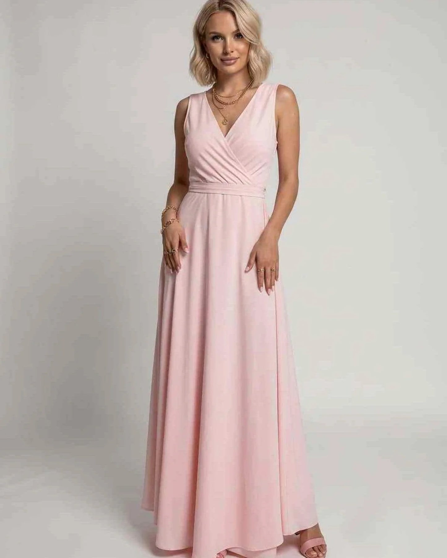 Mariana Women's Maxi Dress | V-Neck | Flowing Skirt