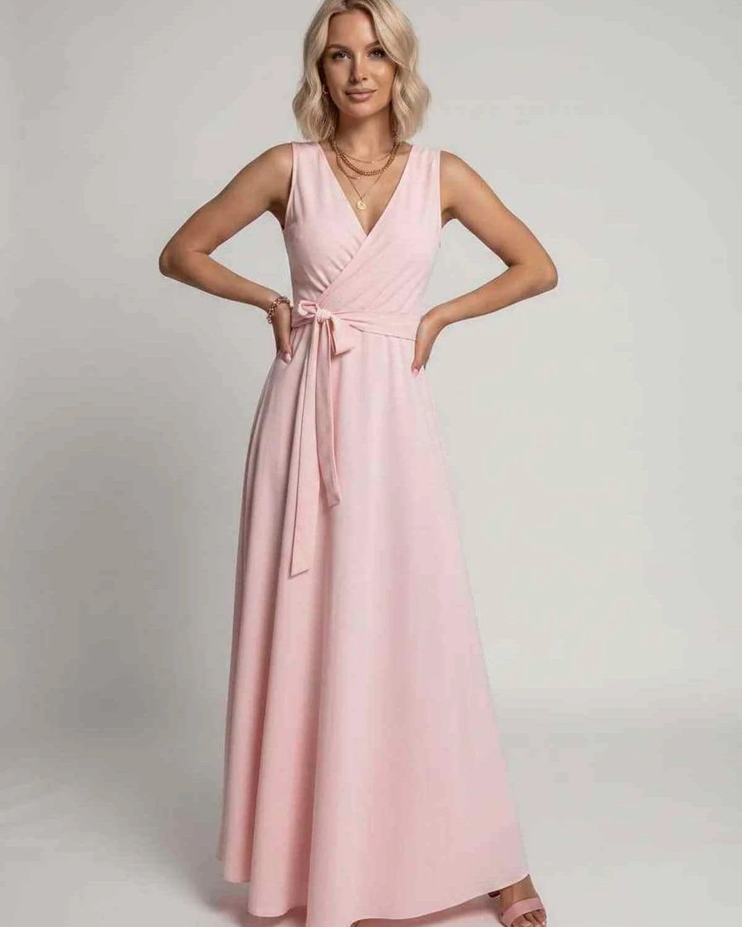 Mariana Women's Maxi Dress | V-Neck | Flowing Skirt