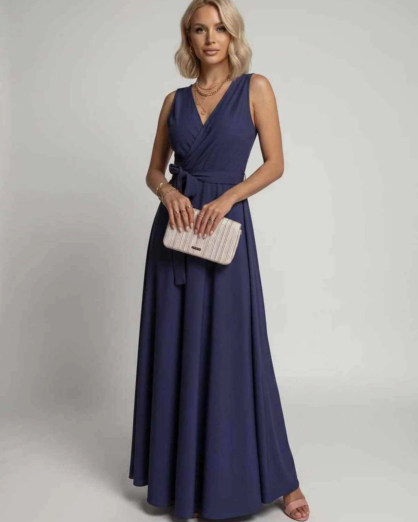 Mariana Women's Maxi Dress | V-Neck | Flowing Skirt
