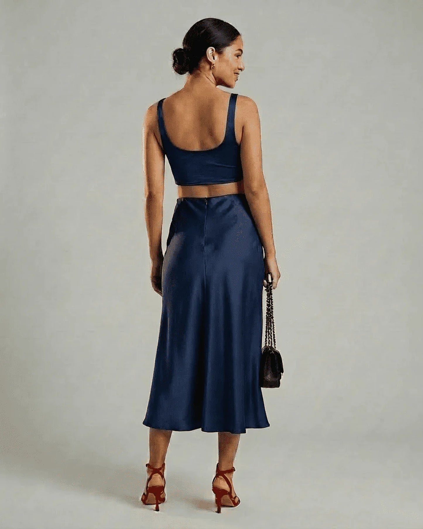 Soizic Dames Midi Rok | Midi Lengte | Uitlopende Zoom