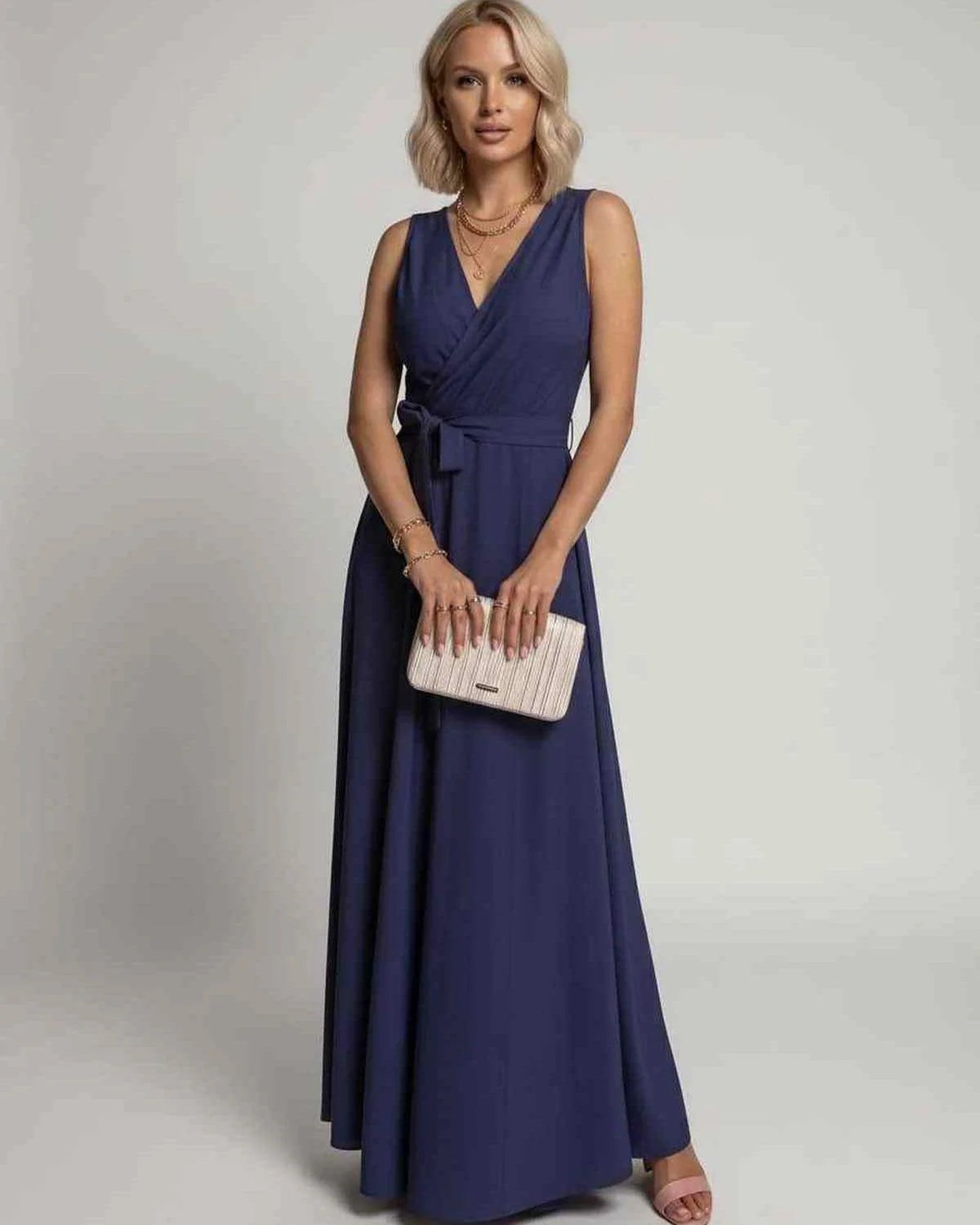 Mariana Women's Maxi Dress | V-Neck | Flowing Skirt