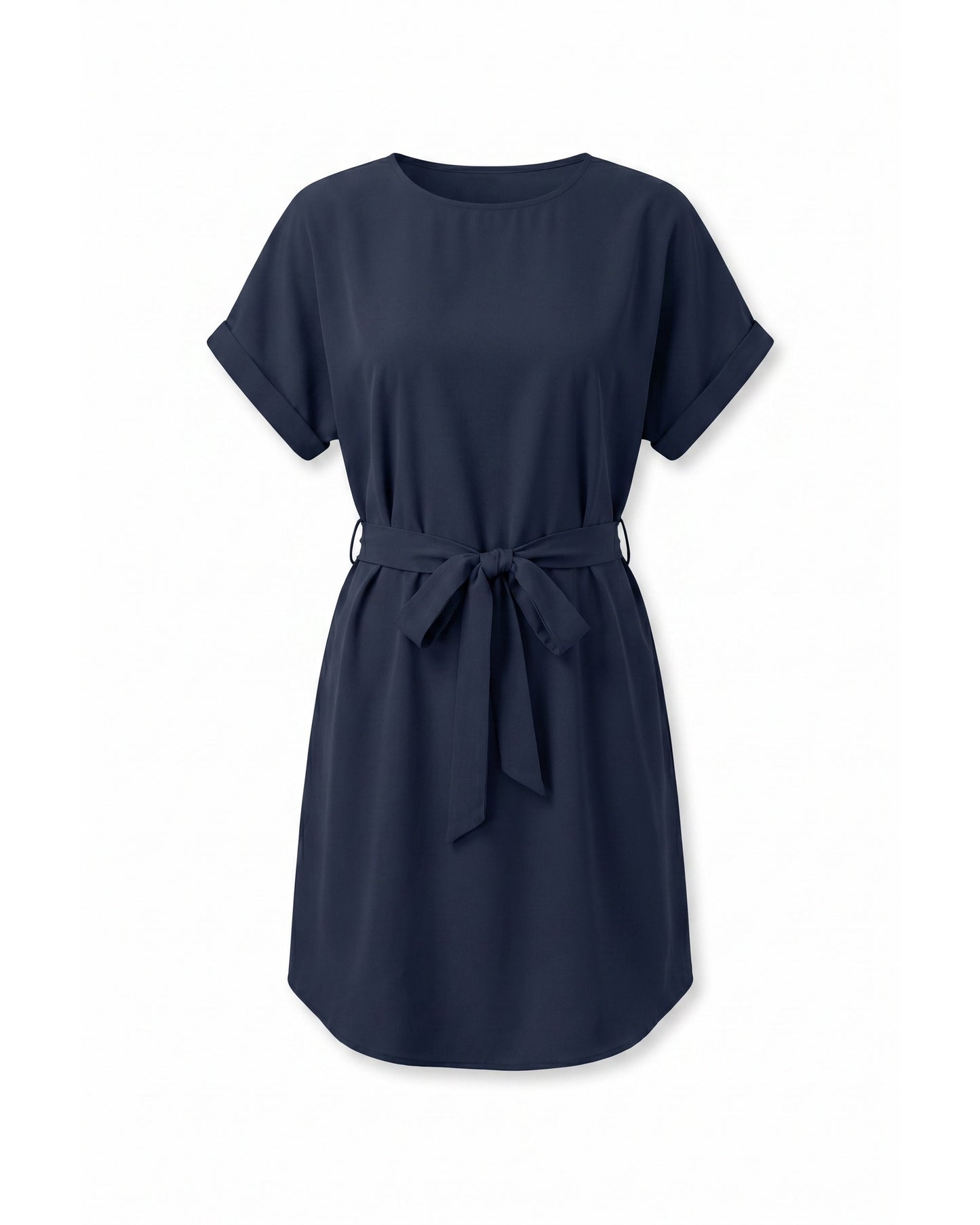 Louisiana Women's Mini Dress | Belt with Bow | Short Kimono Sleeves