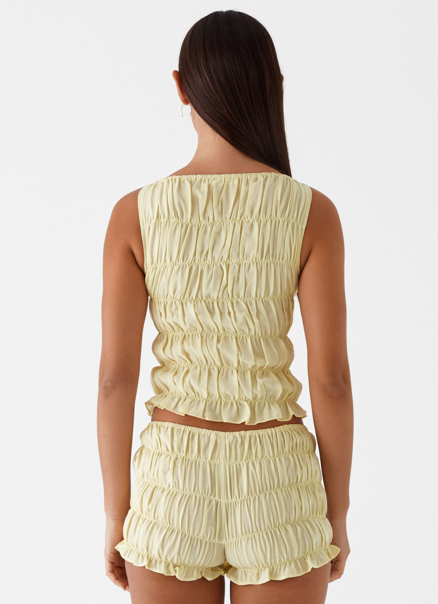 Messina Cropped Ruched Set – Top en Shorts 10