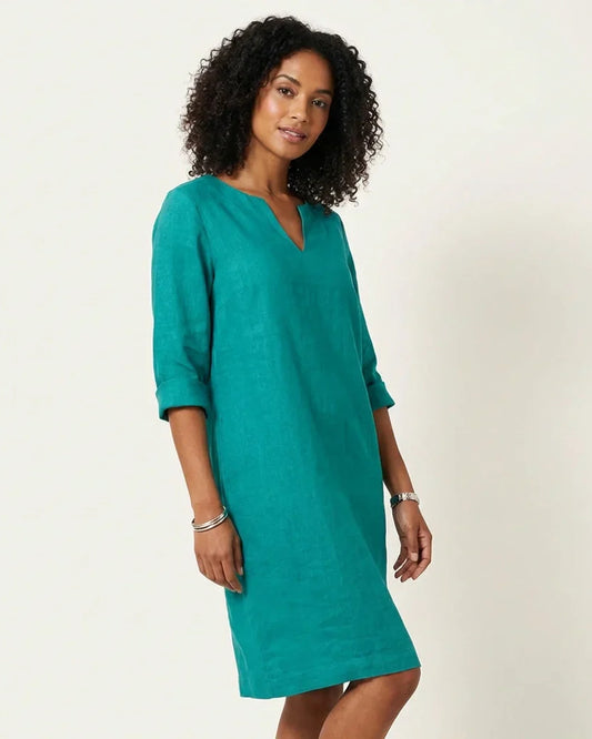 Amour Dames Midi Jurk | V-Hals | Gelaagde Franje