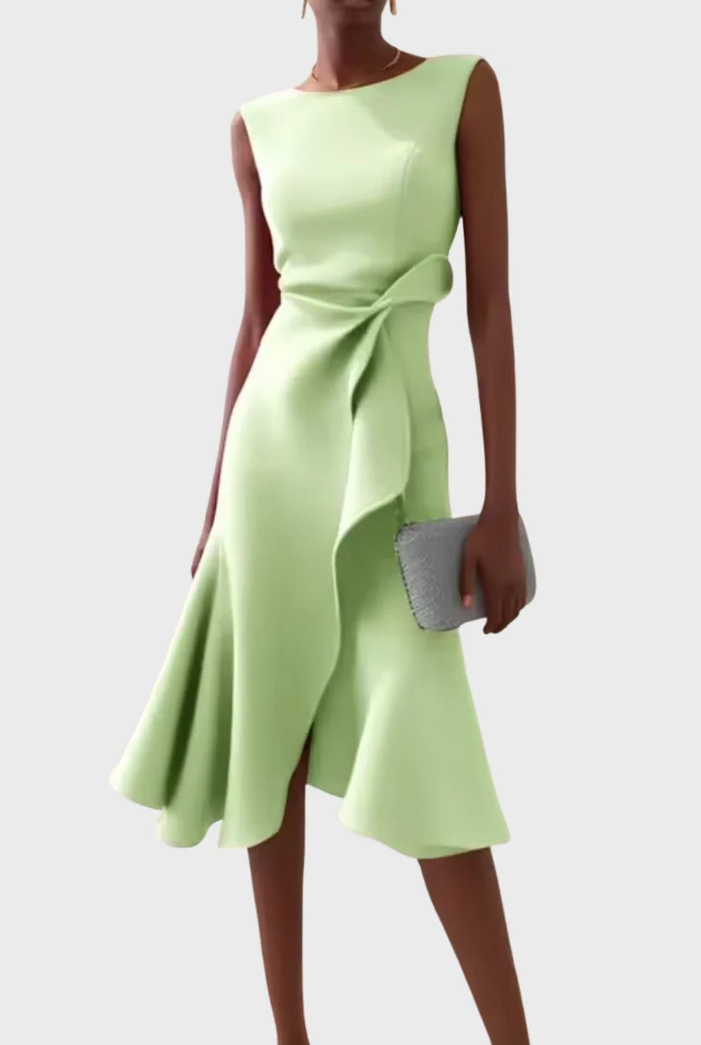 Bénilde Ladies Midi Dress | Sleeveless | Layered Fringe