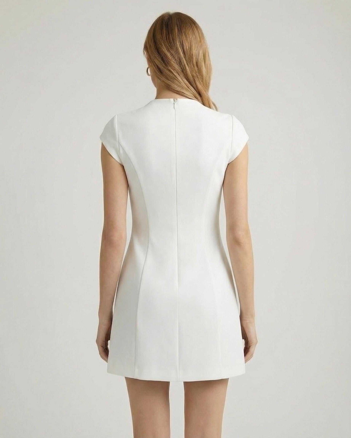 Mirella Dames Jurk | A-lijn | Met Cap Sleeves | Zakdetail 1