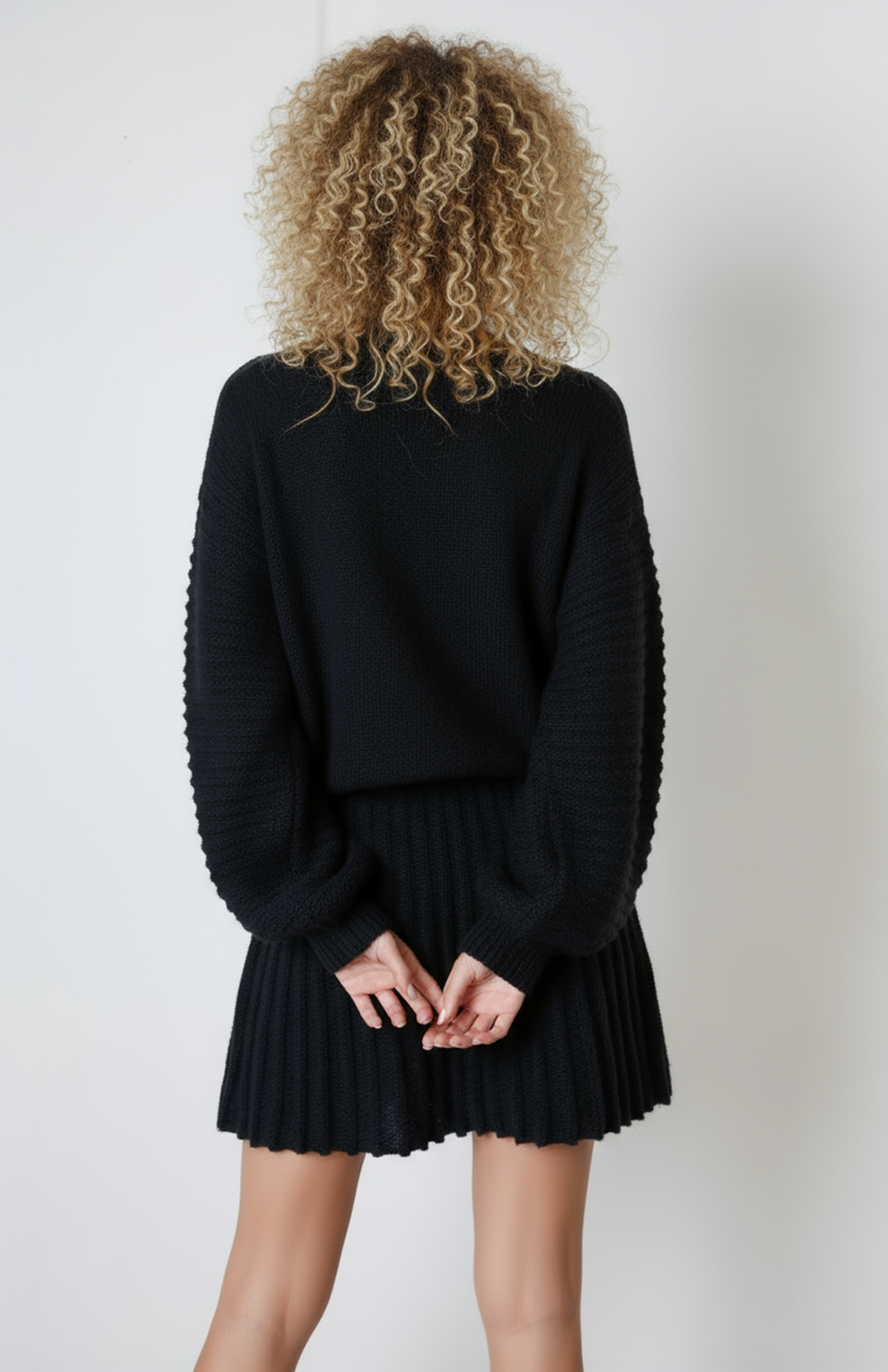 Vigdis Gebreide Set | Luxe Trui met Elegante Rok