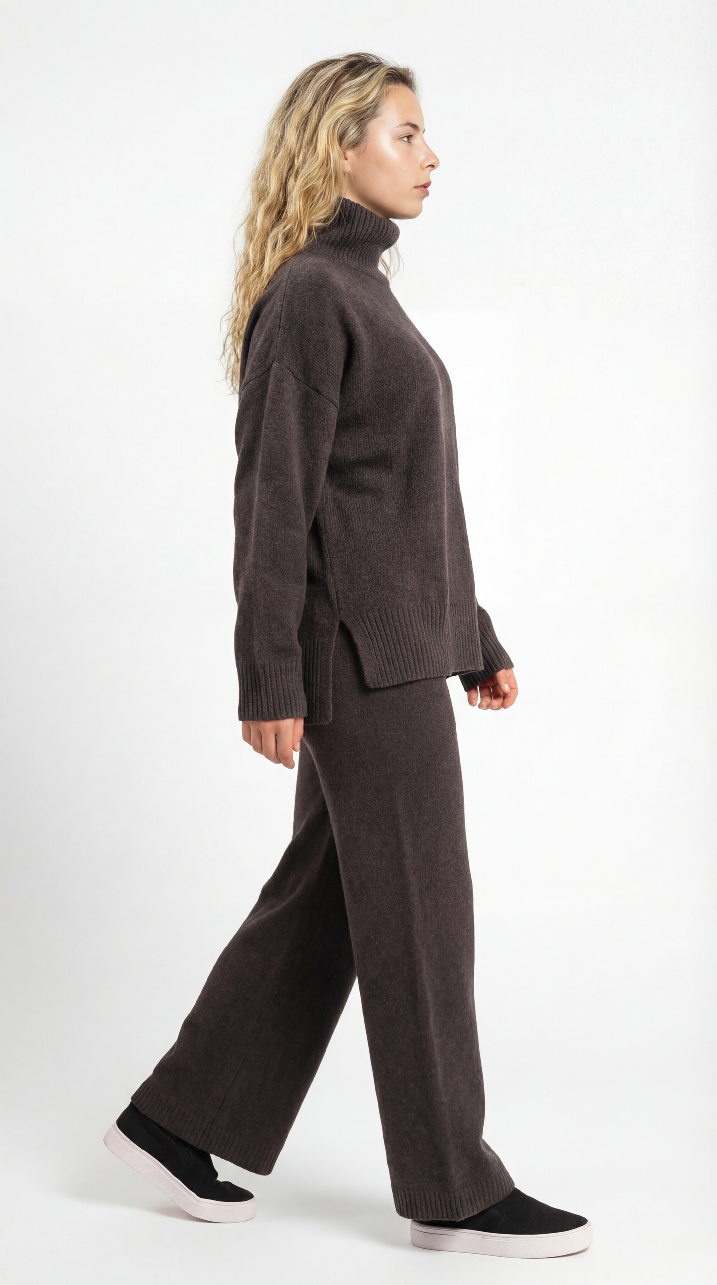 Lunara Dames Lounge Set | Coltrui | Rechte Broek met Wijde Pijpen