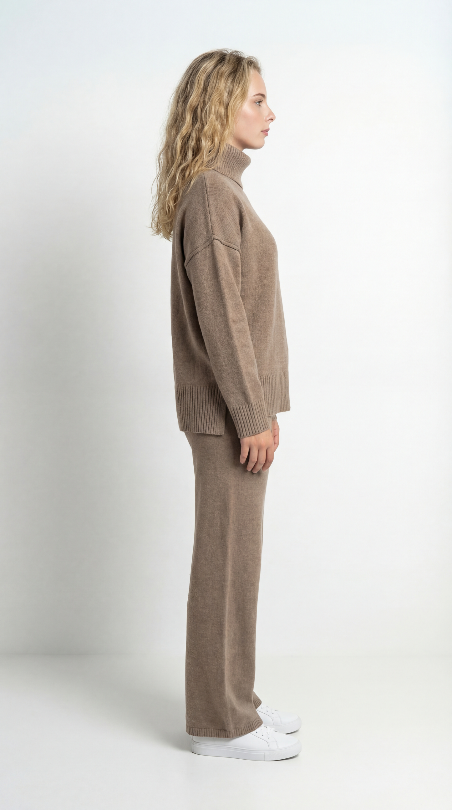 Lunara Dames Lounge Set | Coltrui | Rechte Broek met Wijde Pijpen