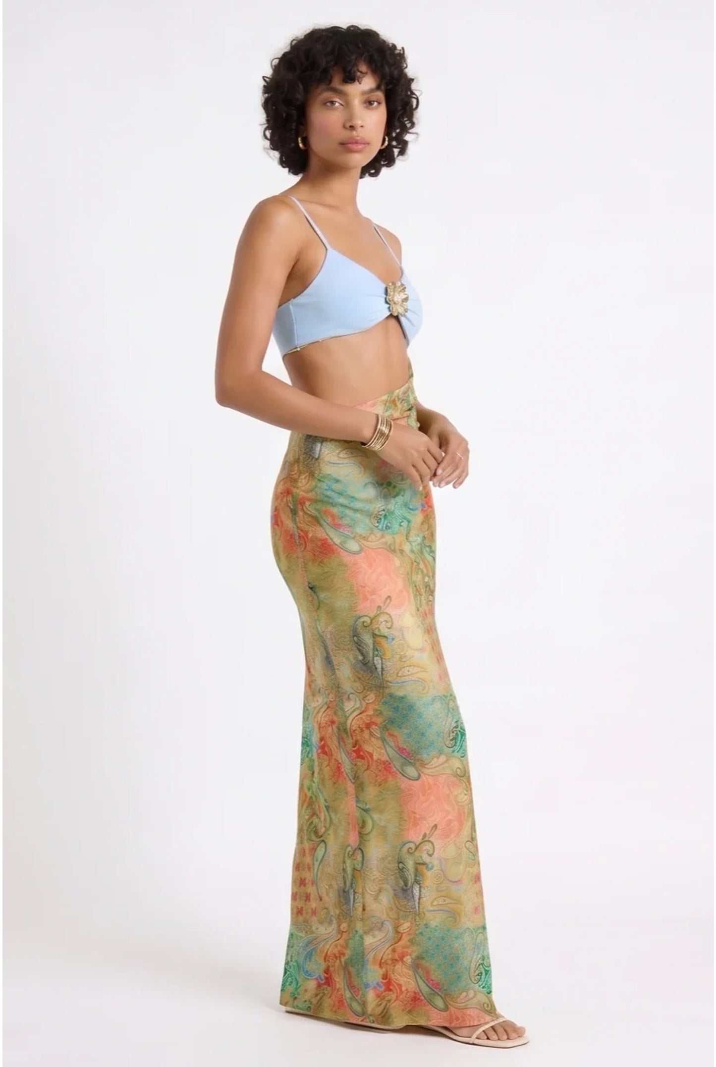 Women’s Co-Ord Set | Cut-Out with Hardware | High Waist Skirt