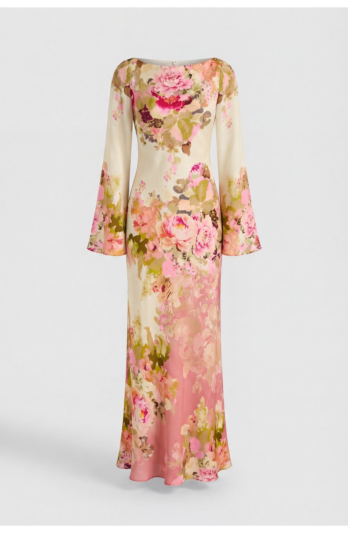 Dames Maxi Jurk | Bloemenprint | Wijde Mouwen