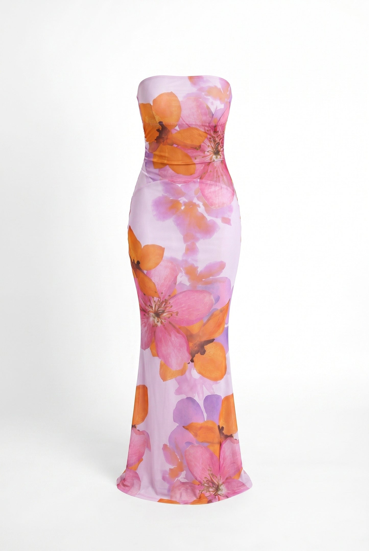 Antoinette Women's Maxi Dress | Strapless | Floral Print