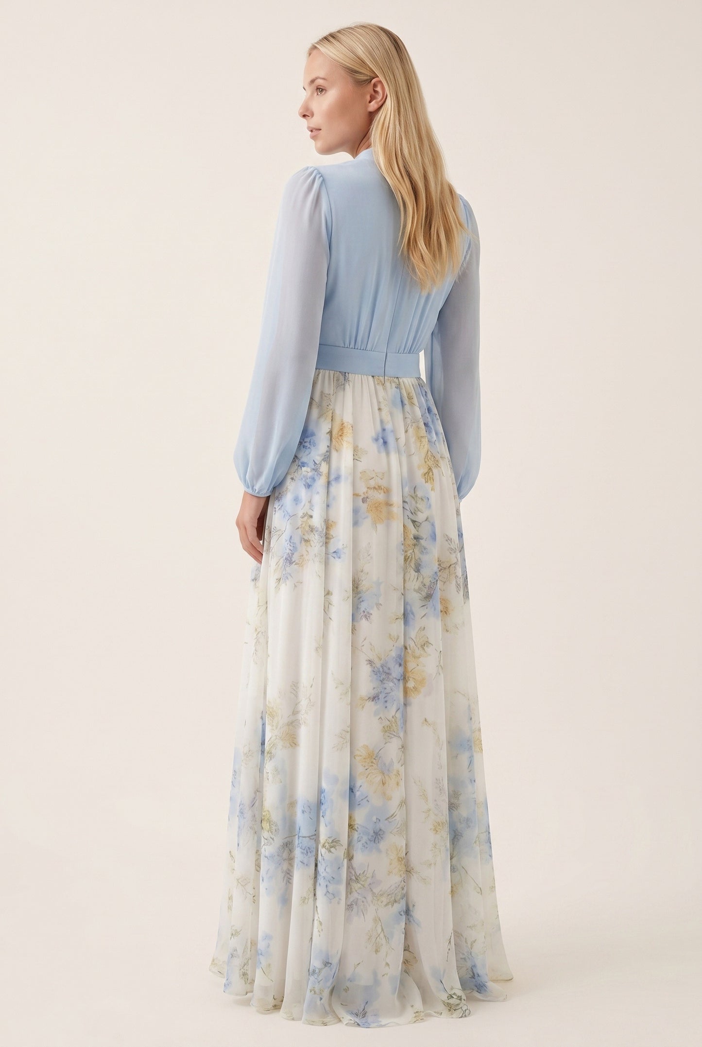 Dames Maxi Jurk | Diepe V-Hals | Bloemenprint