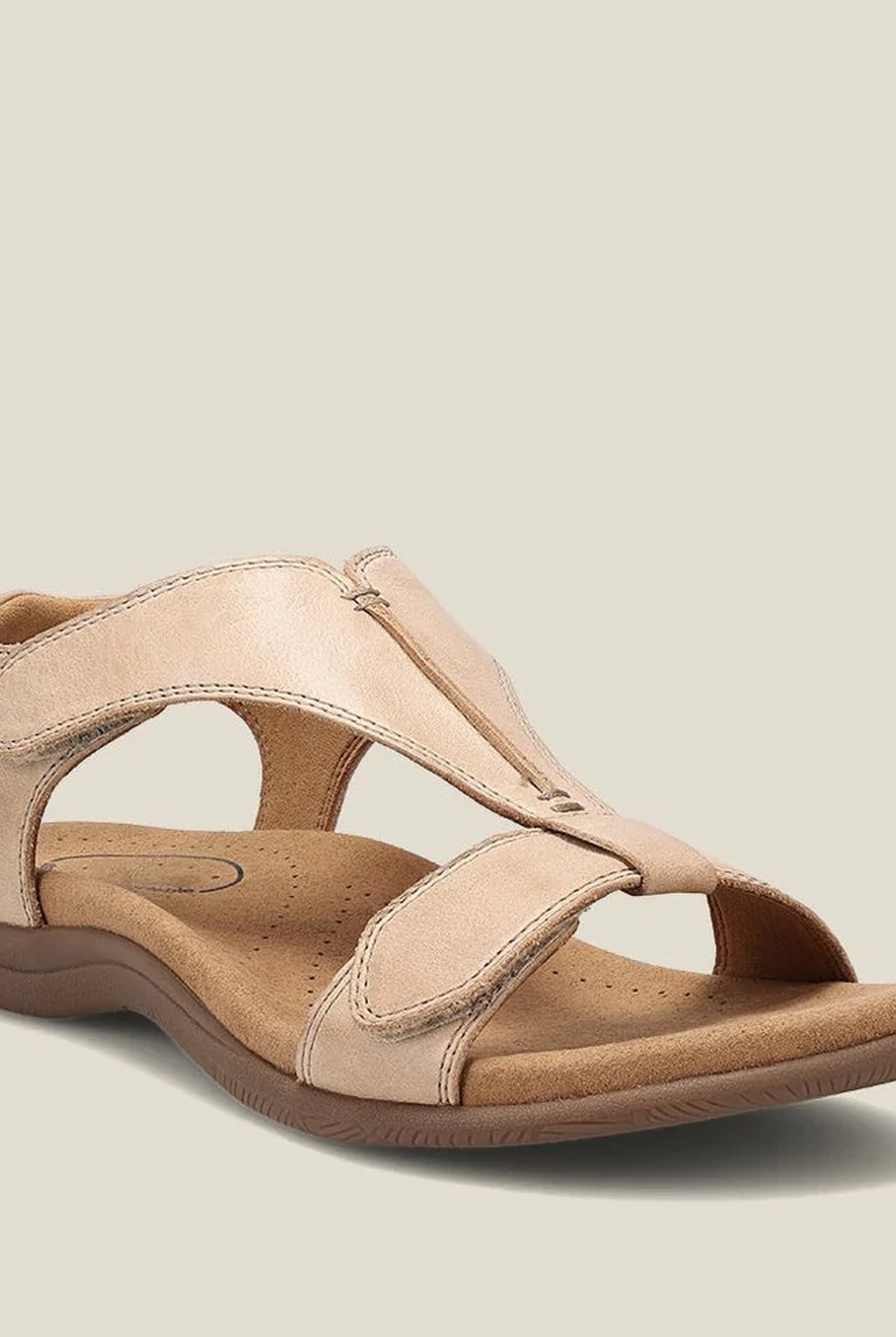 Clairette Dameské ortopedické sandály | Zapínání na suchý zip | Design s páskem ve tvaru T
