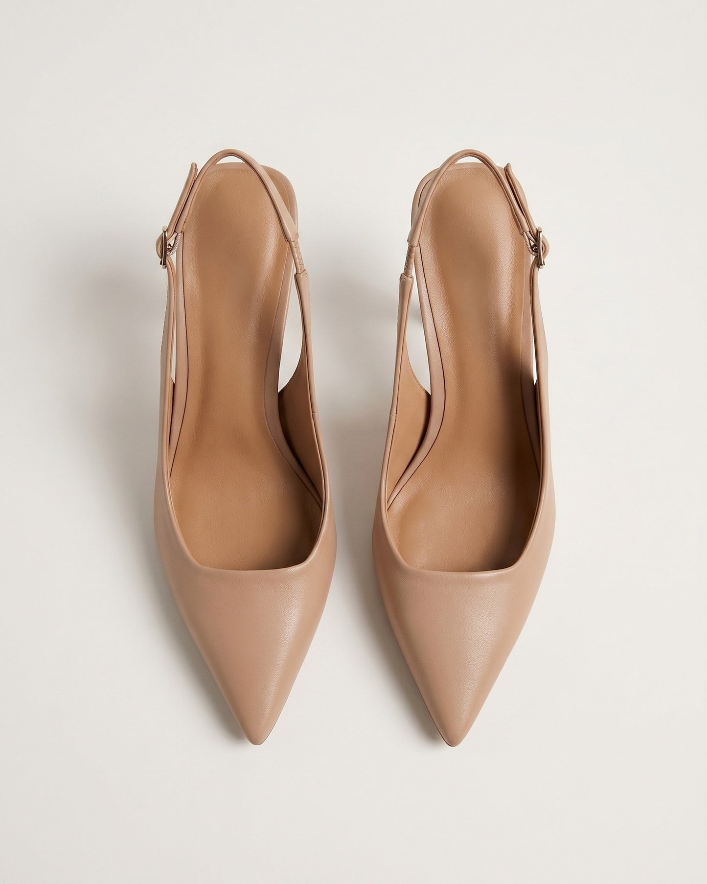 Denise Dames Hakken | Slingback Hæl | Spidse Snude