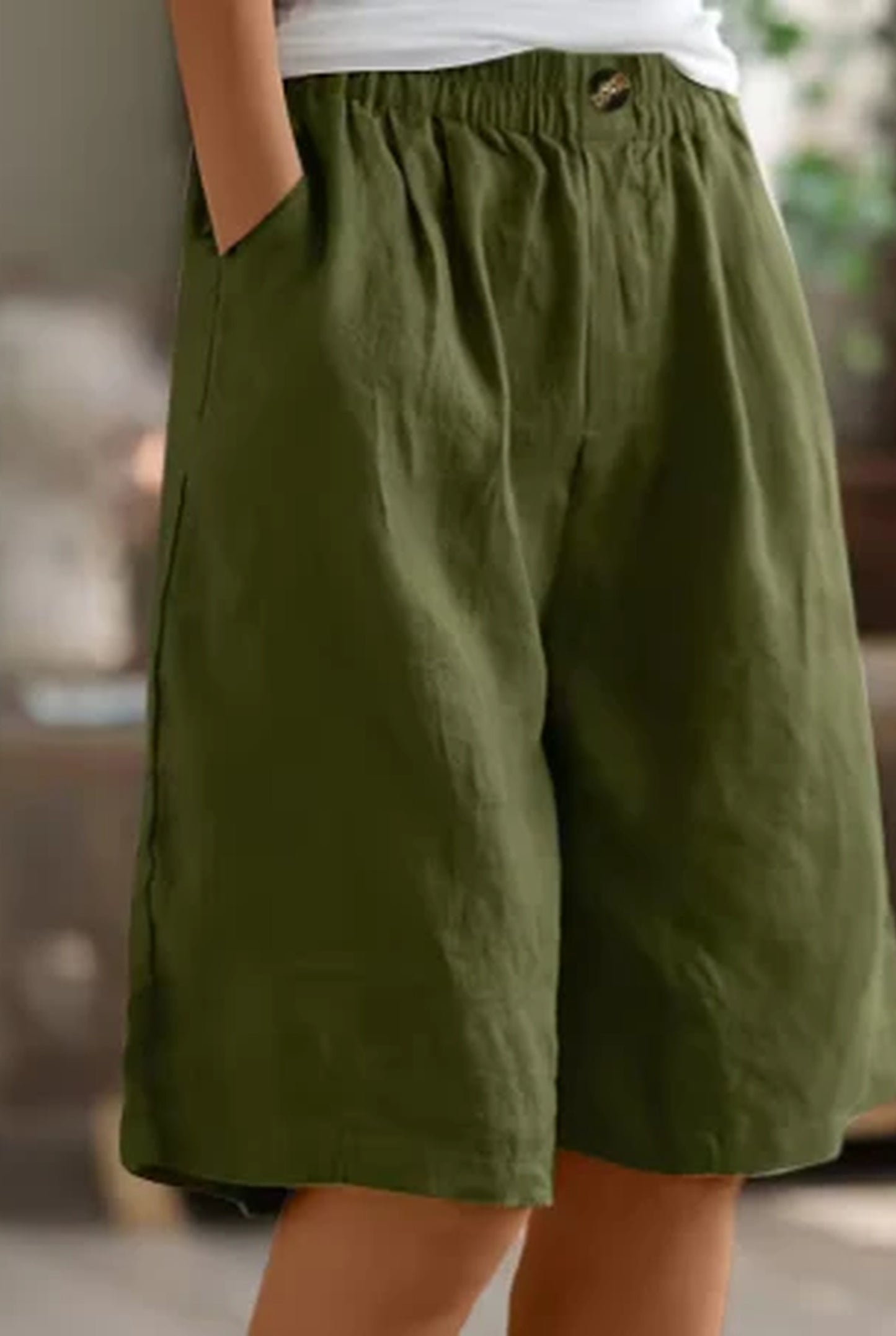 Allégra Dames Broek | Elastische Taille | Brede Pijpen