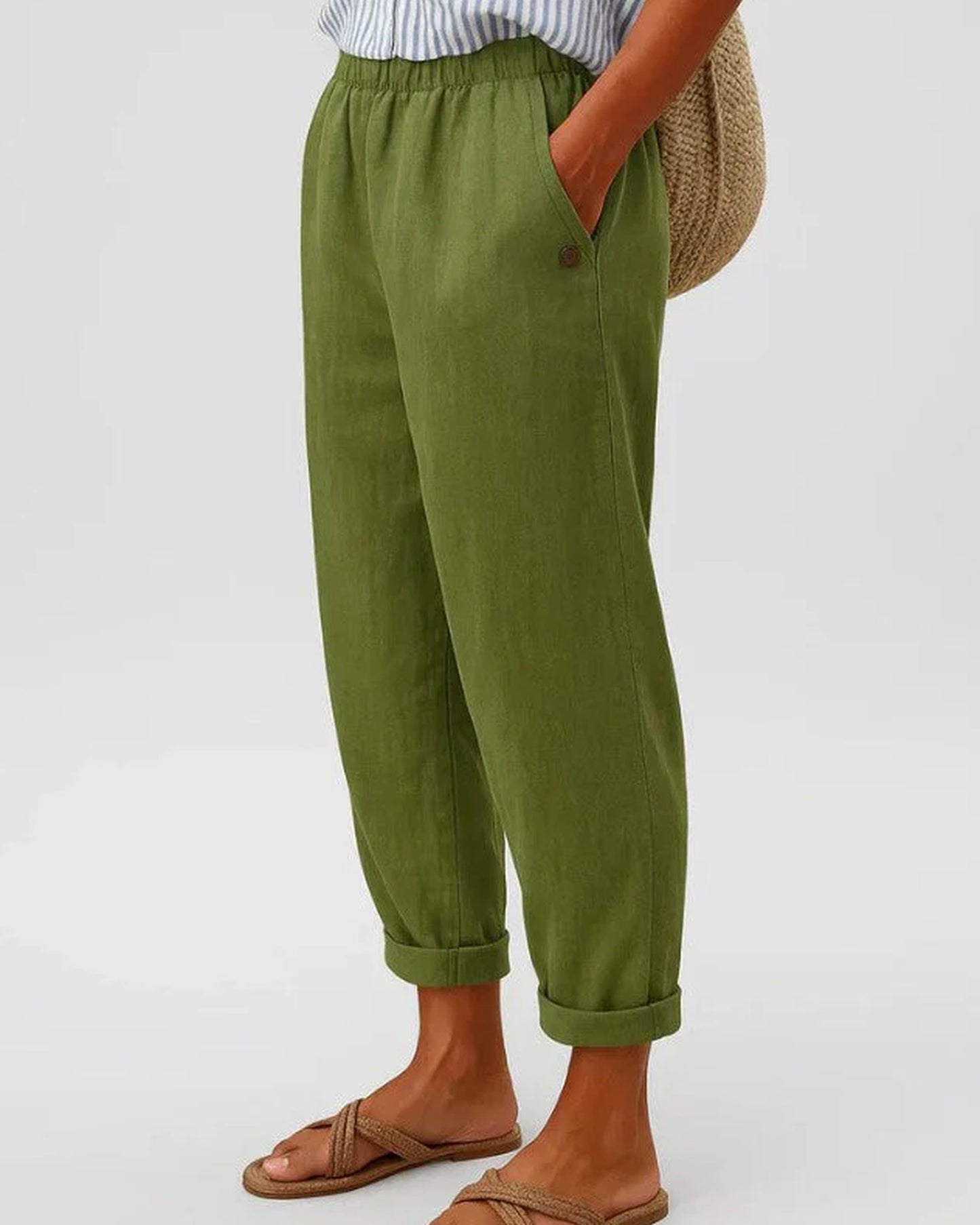 Ada Women's Trousers | Saved Hem | Turned-up Hem