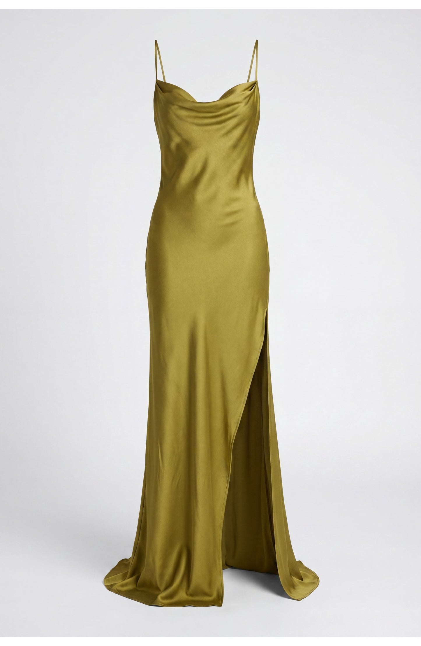 Camille Women's Maxi Dress | Waterfall Neck | With Split