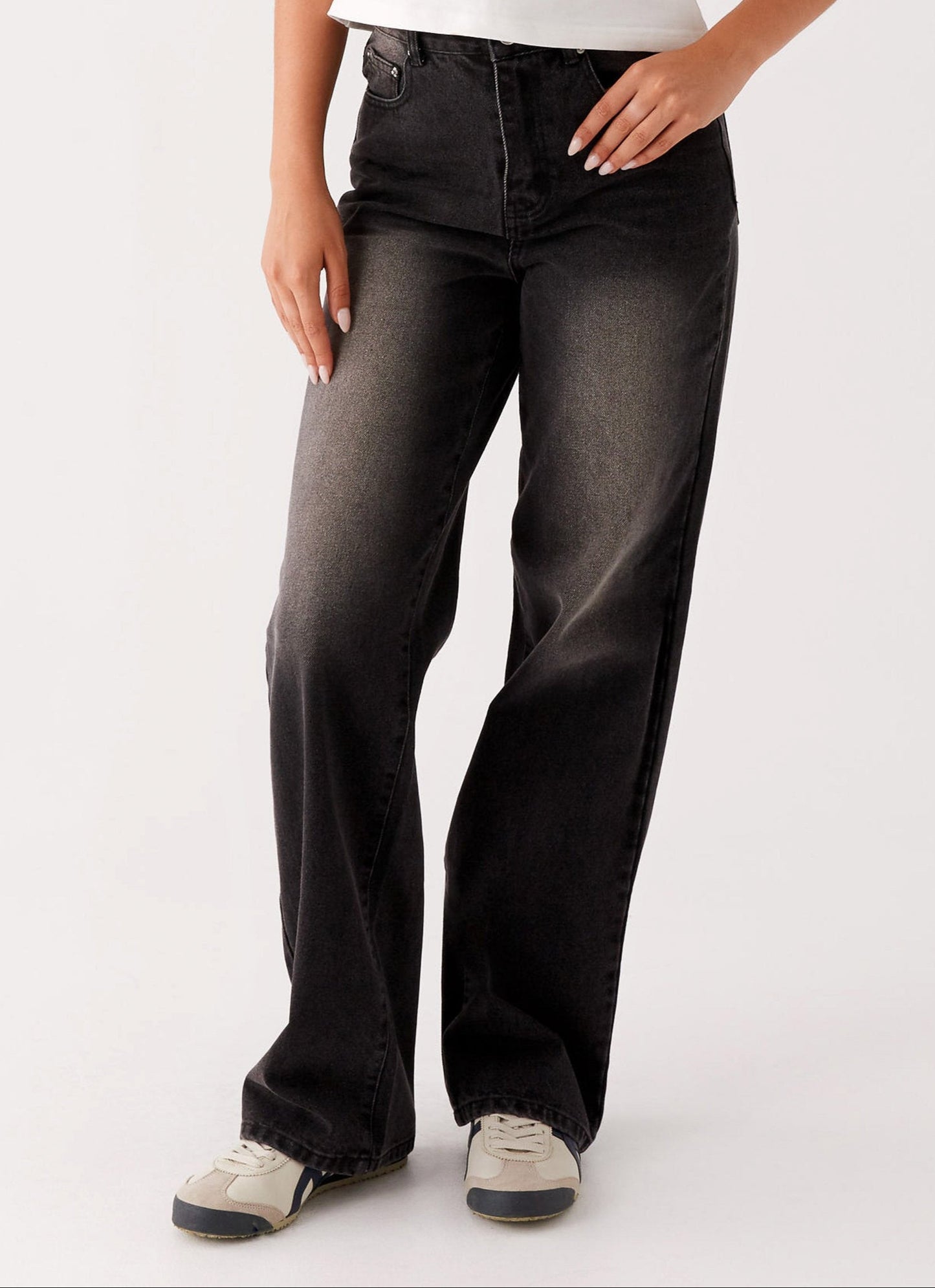 Oline Rechte Jeans | Lage Taille en Baggy Pasvorm 1