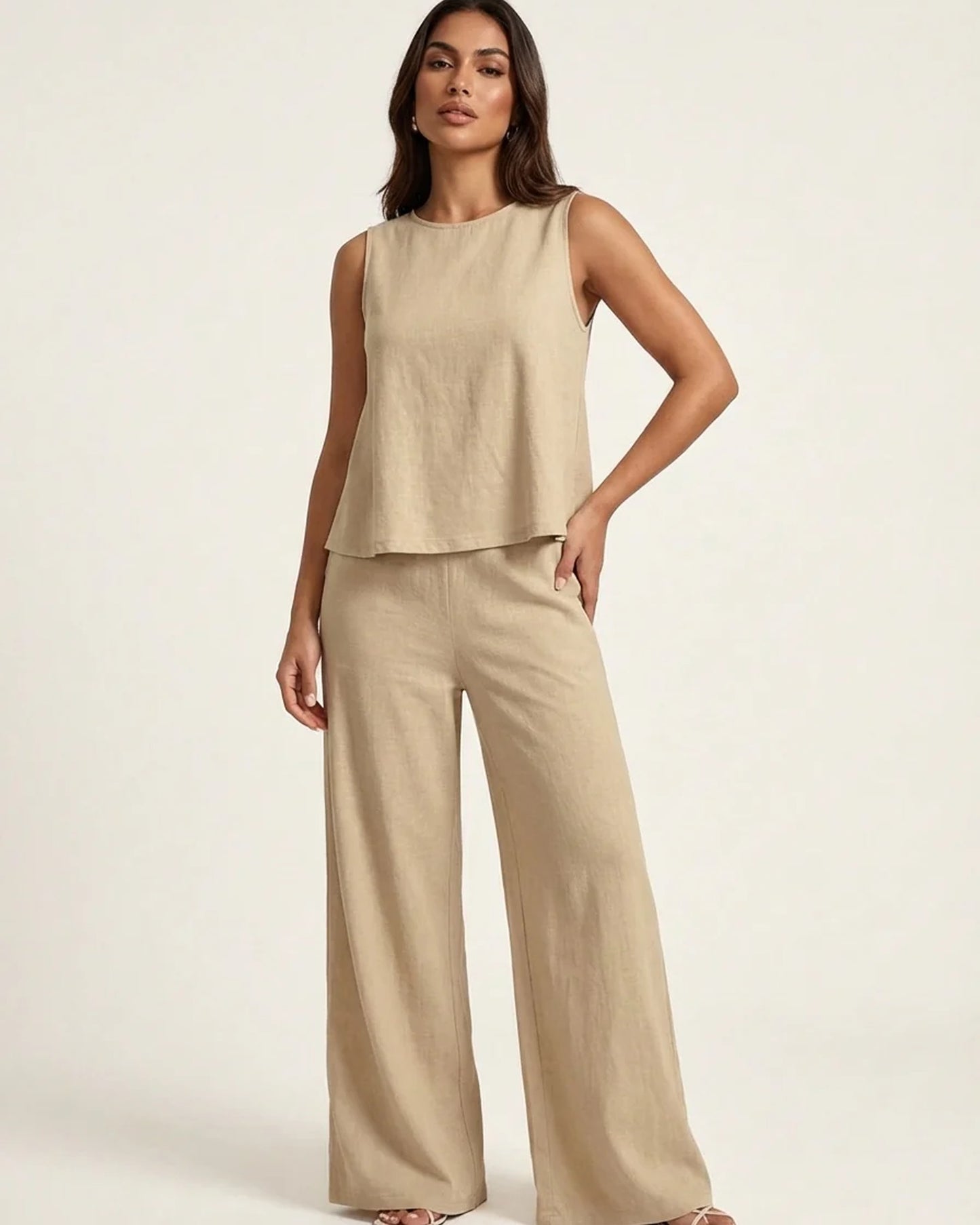 Anatolie Women's Top | Sleeveless | Straight Neckline