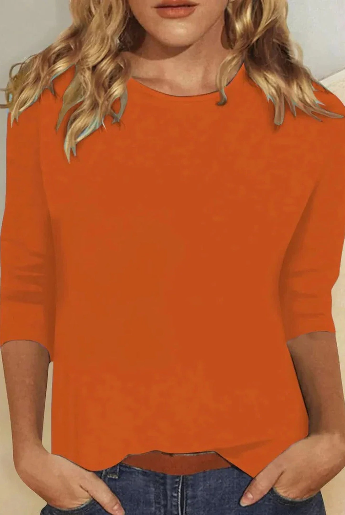 Blandeline Dames Top | Halflange Mouwen | Aansluitende Pasvorm
