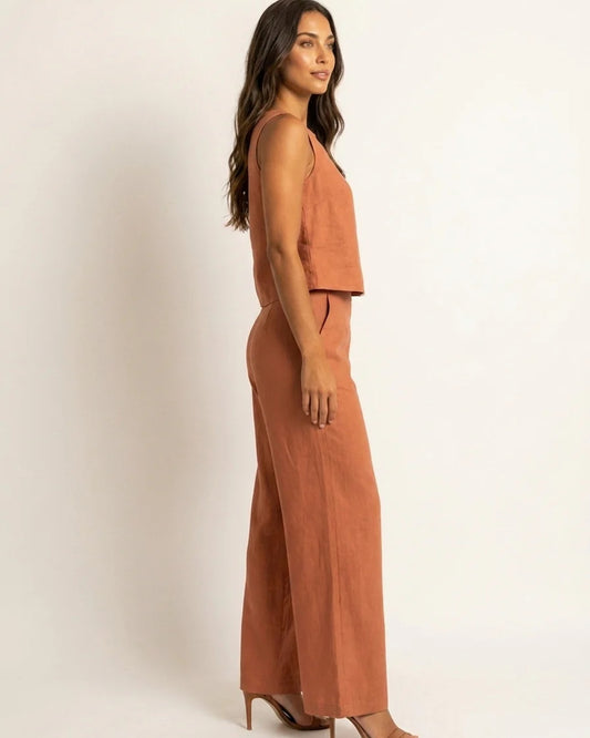 Anatolie Women's Top | Sleeveless | Straight Neckline