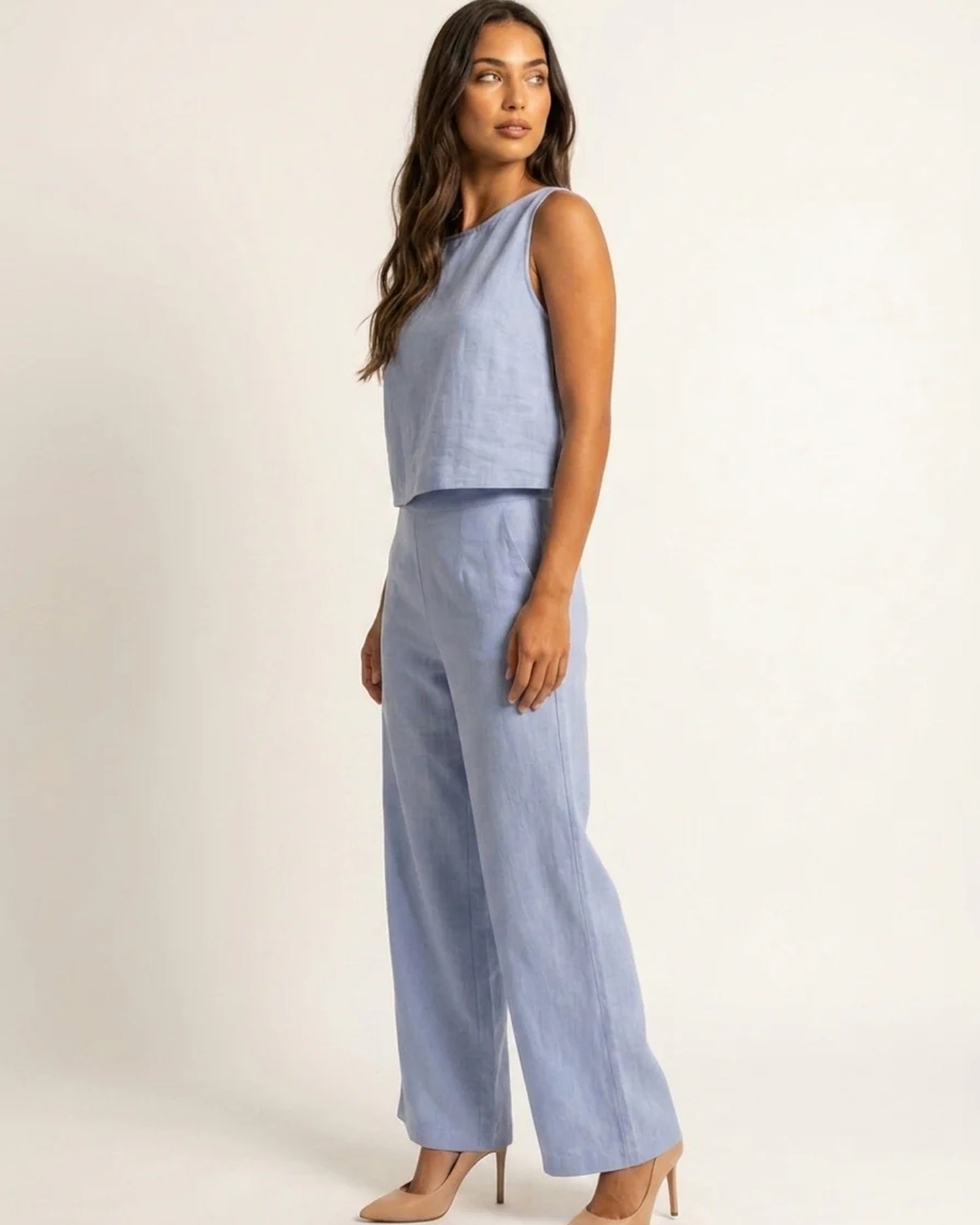 Anatolie Women's Top | Sleeveless | Straight Neckline