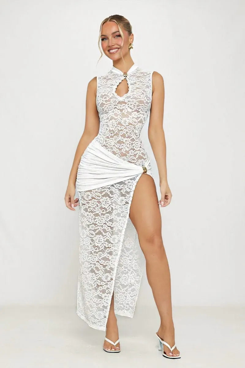 Oriana Dames Jurk | Aansluitend | Met V-hals | Elegante Afwerking 6