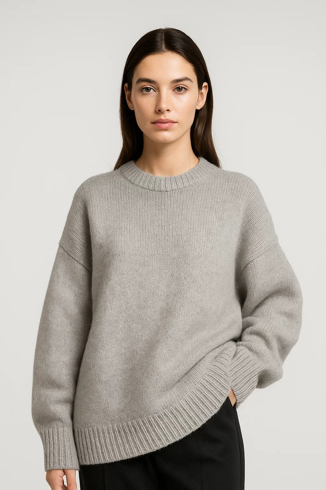 Oriana Damestrui | Oversized | Ronde Hals | Brede Ribboorden 0
