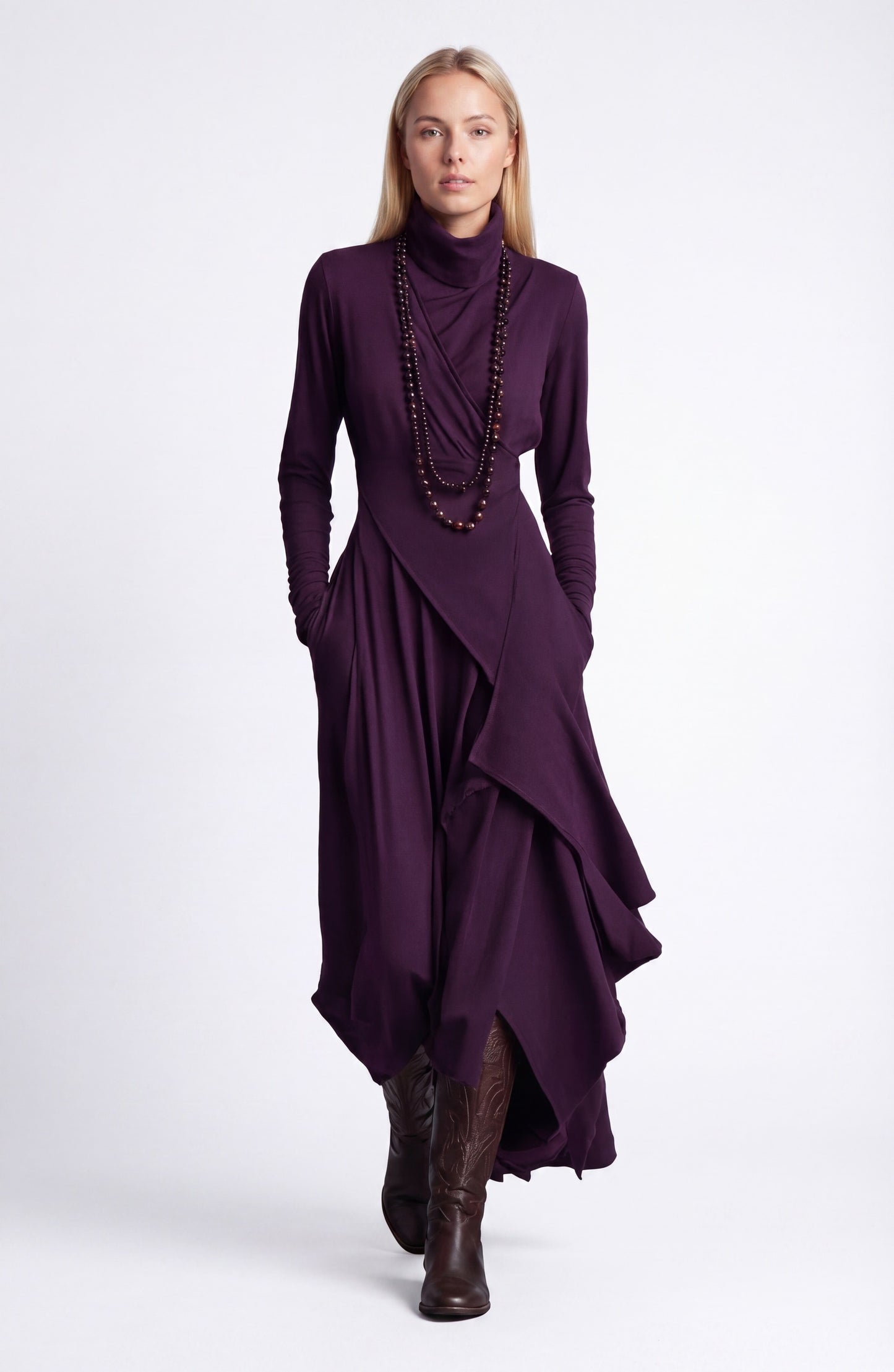 Inès Dames Maxi Jurk | Elegant Zwart Design | Tijdloze Stijl