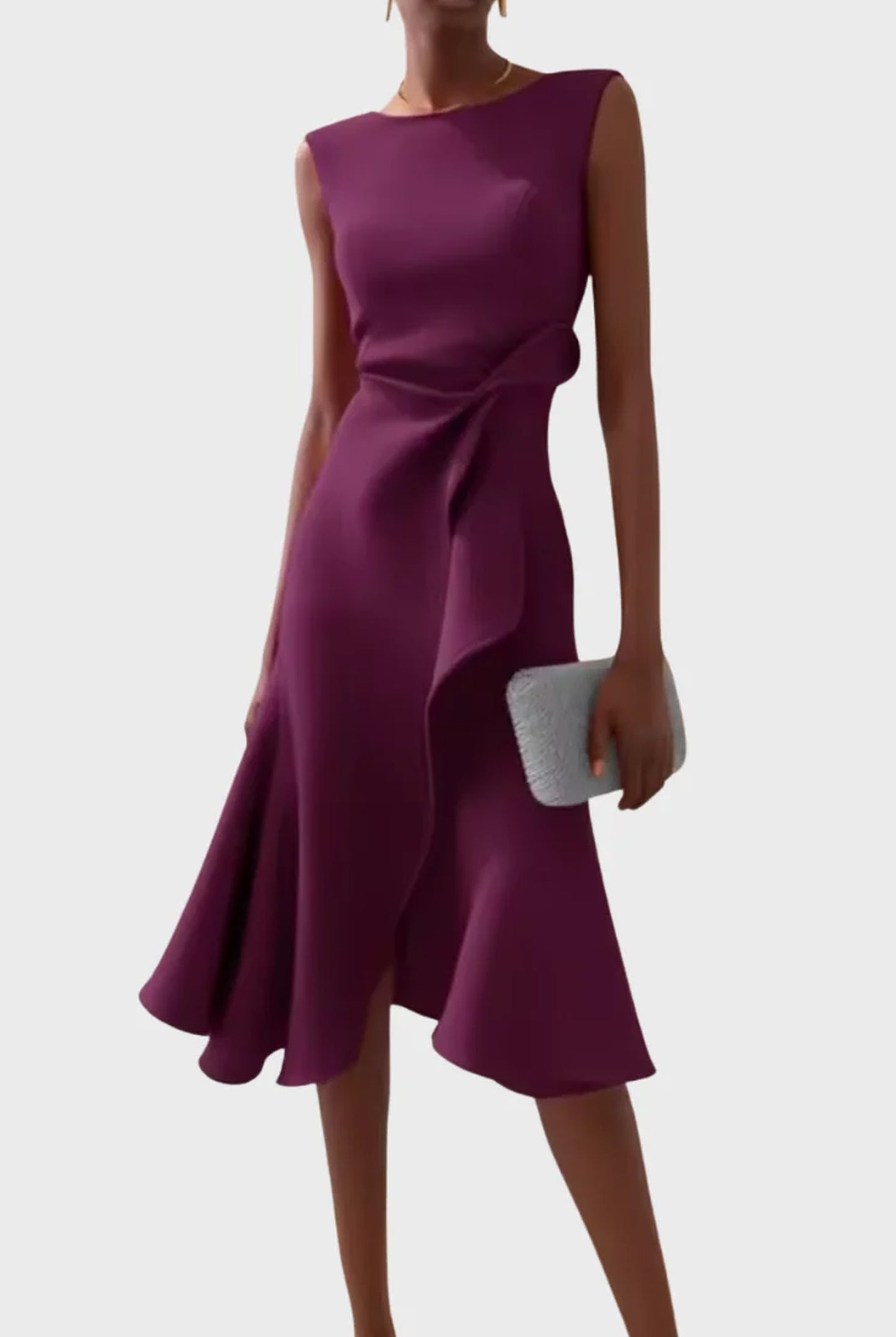 Bénilde Ladies Midi Dress | Sleeveless | Layered Fringe