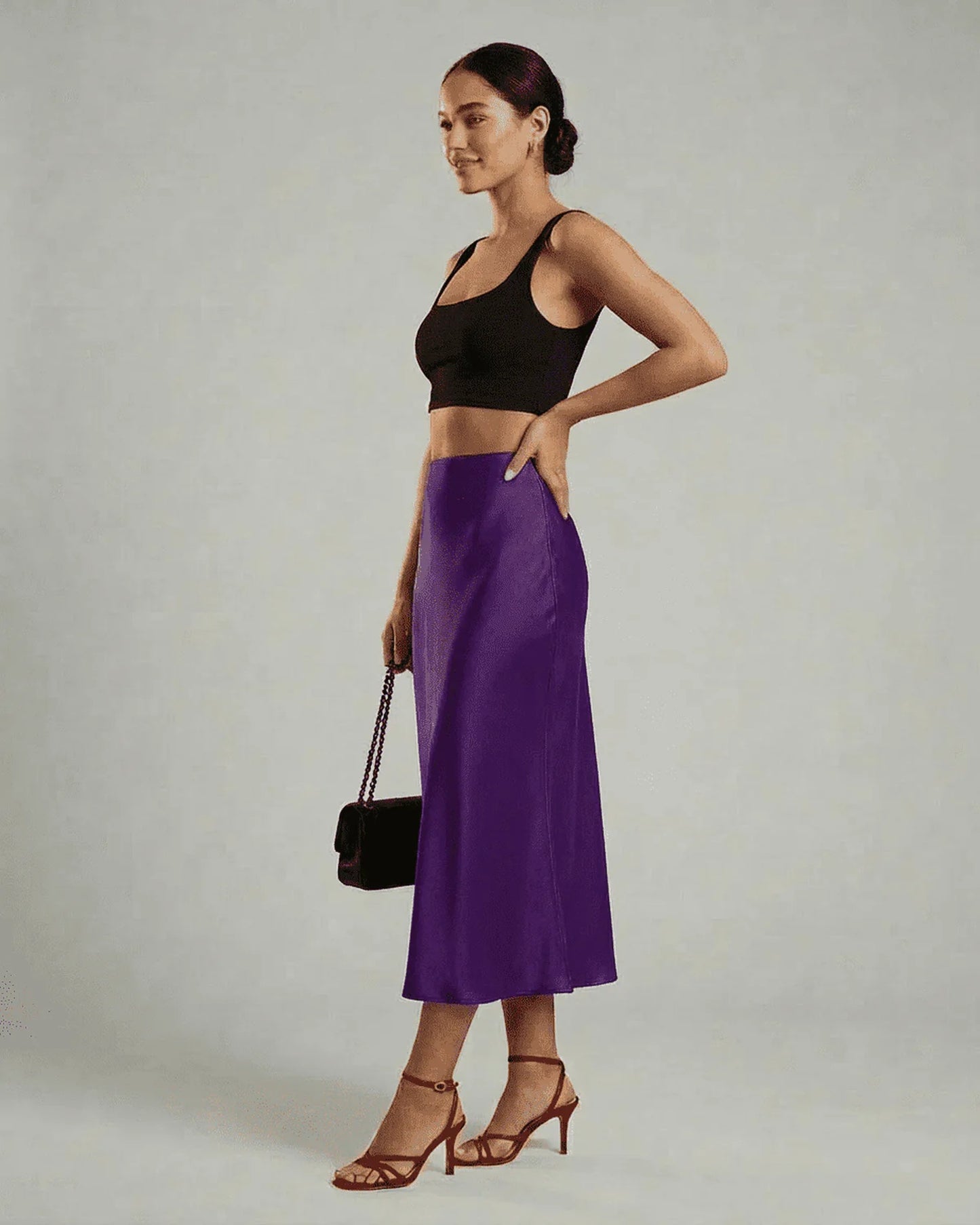 Soizic Dames Midi Rok | Midi Lengte | Uitlopende Zoom