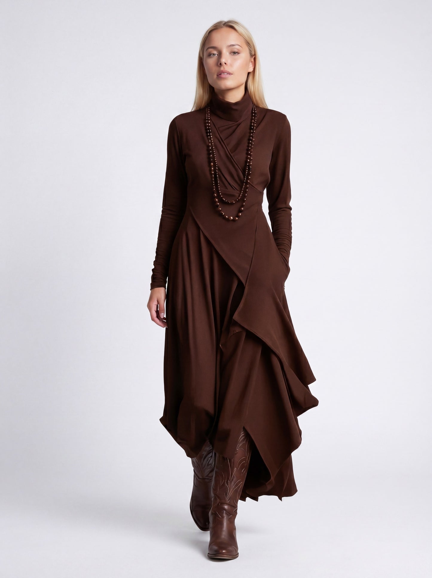 Inès Dames Maxi Jurk | Elegant Zwart Design | Tijdloze Stijl