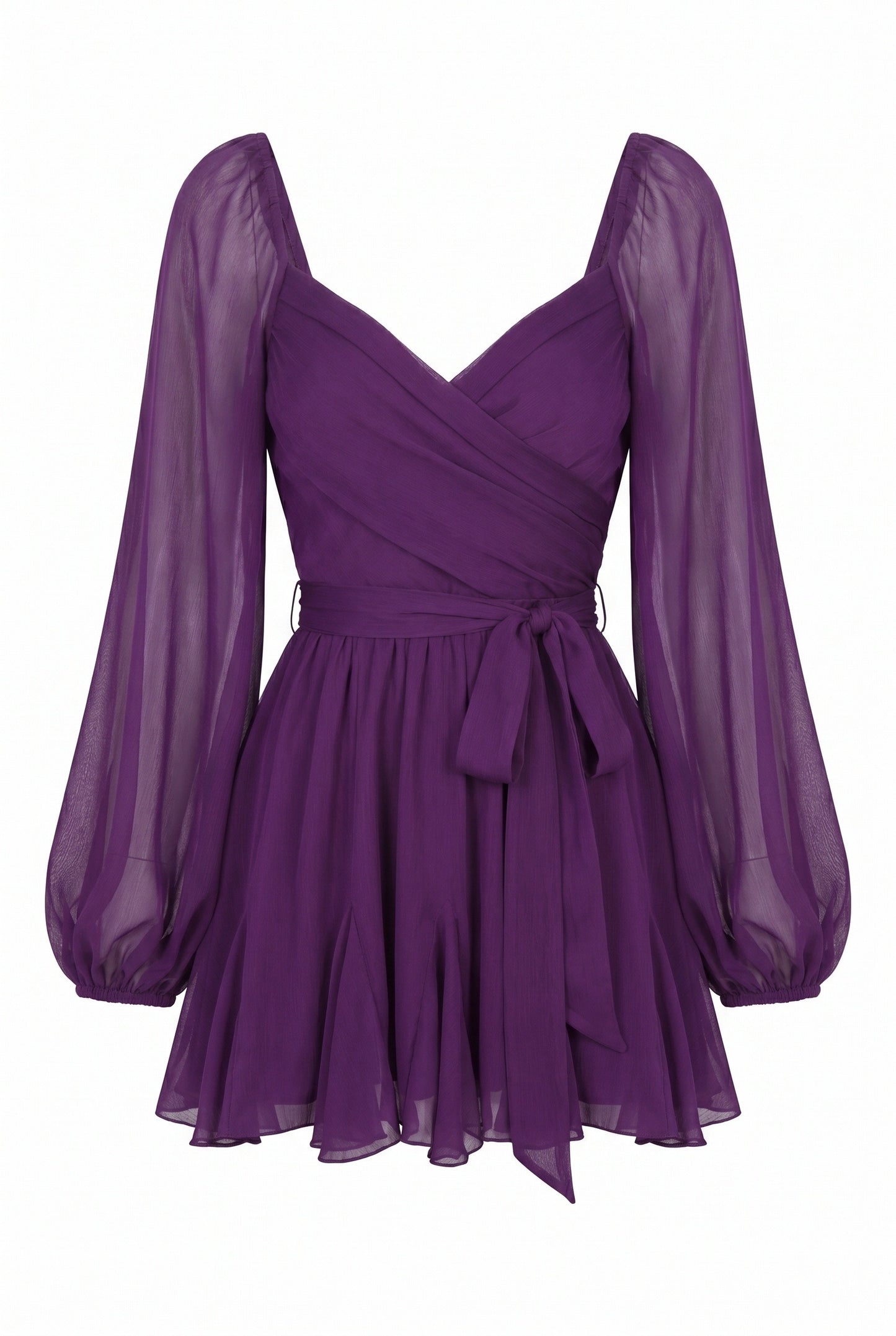 Chantal Women's Mini Dress | Off-Shoulder Sleeves | Pleated Skirt