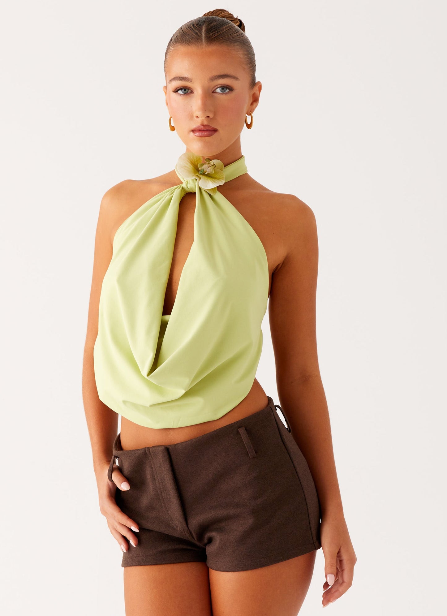 Aurelia Cowl Top – Dames Top met Verstelbare Bandjes en Zachte Drapering 6