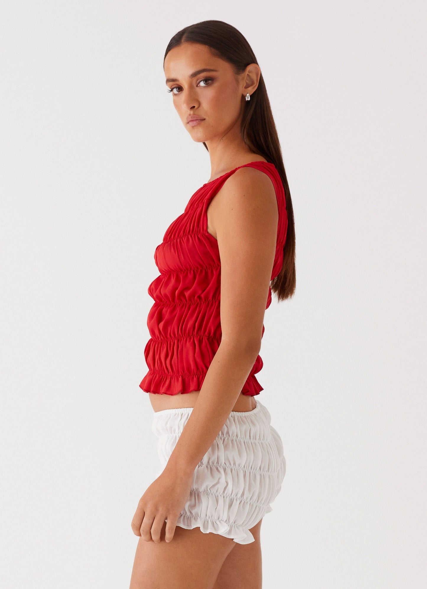 Messina Cropped Ruched Set – Top en Shorts 15
