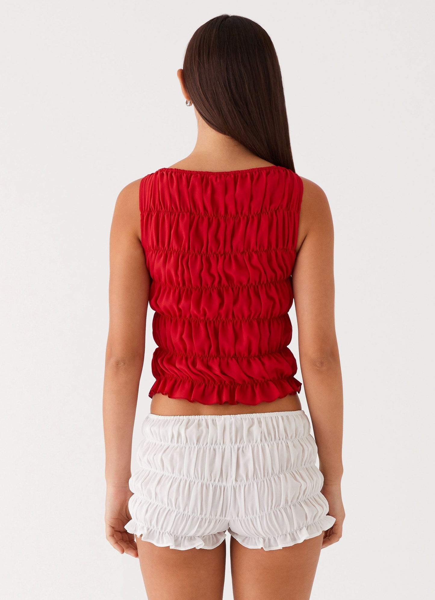Messina Cropped Ruched Set – Top en Shorts 16