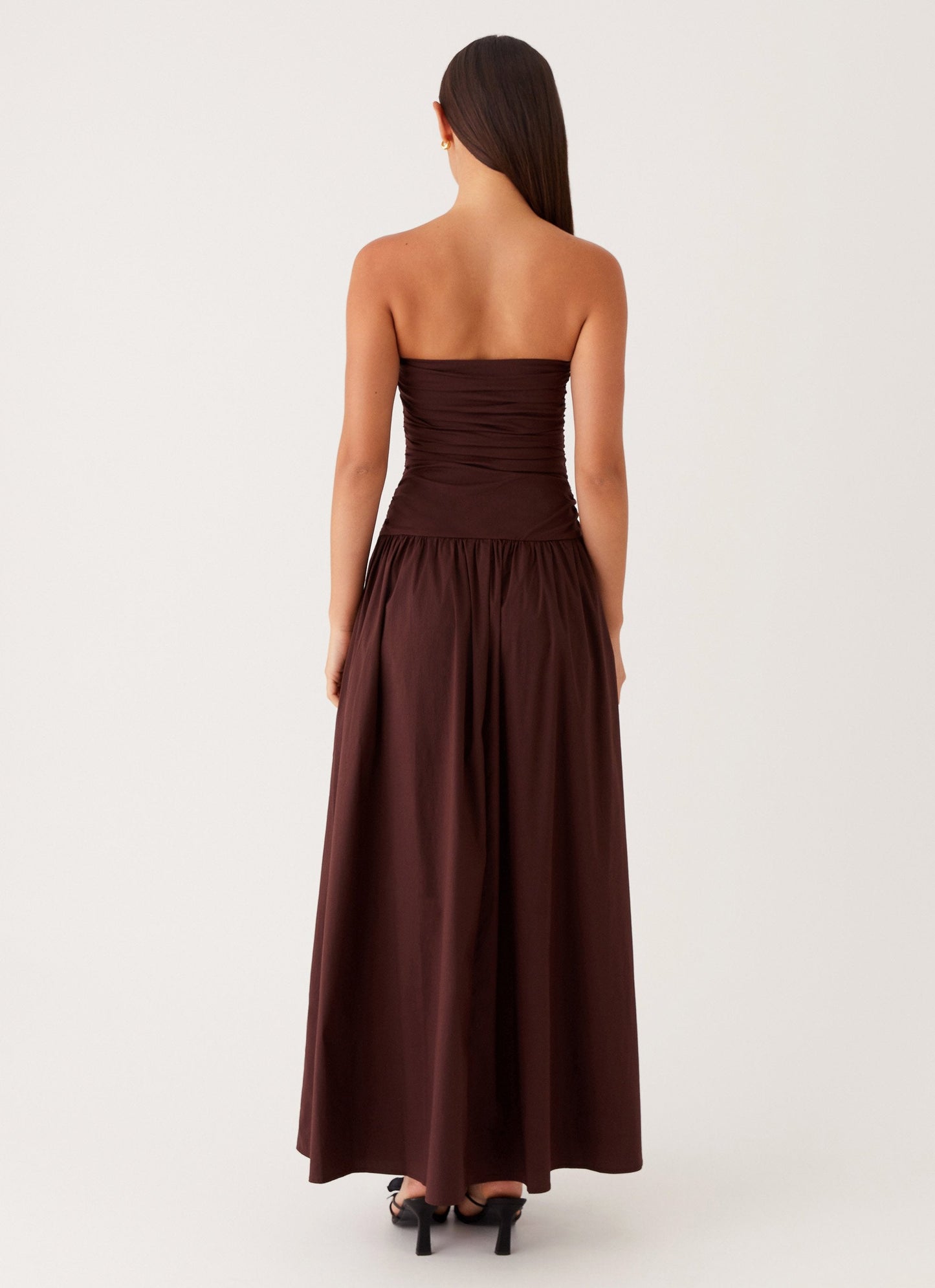 Liliane Strapless Maxi Jurk | Lavendel met Plooidetail 11