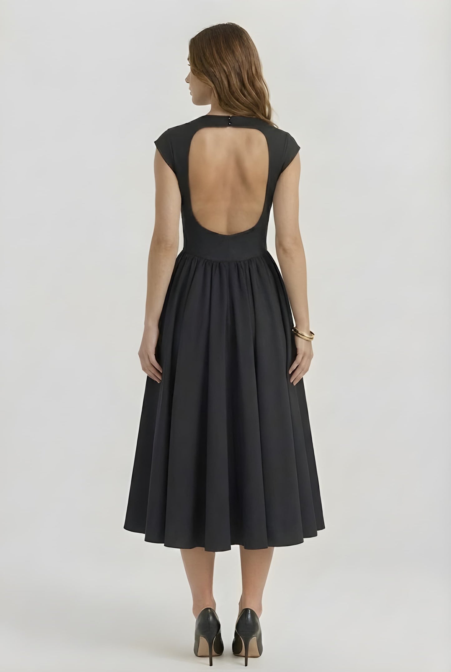 Piera Jurk Dames | Midi | Gestructureerd | Met Boothals 6